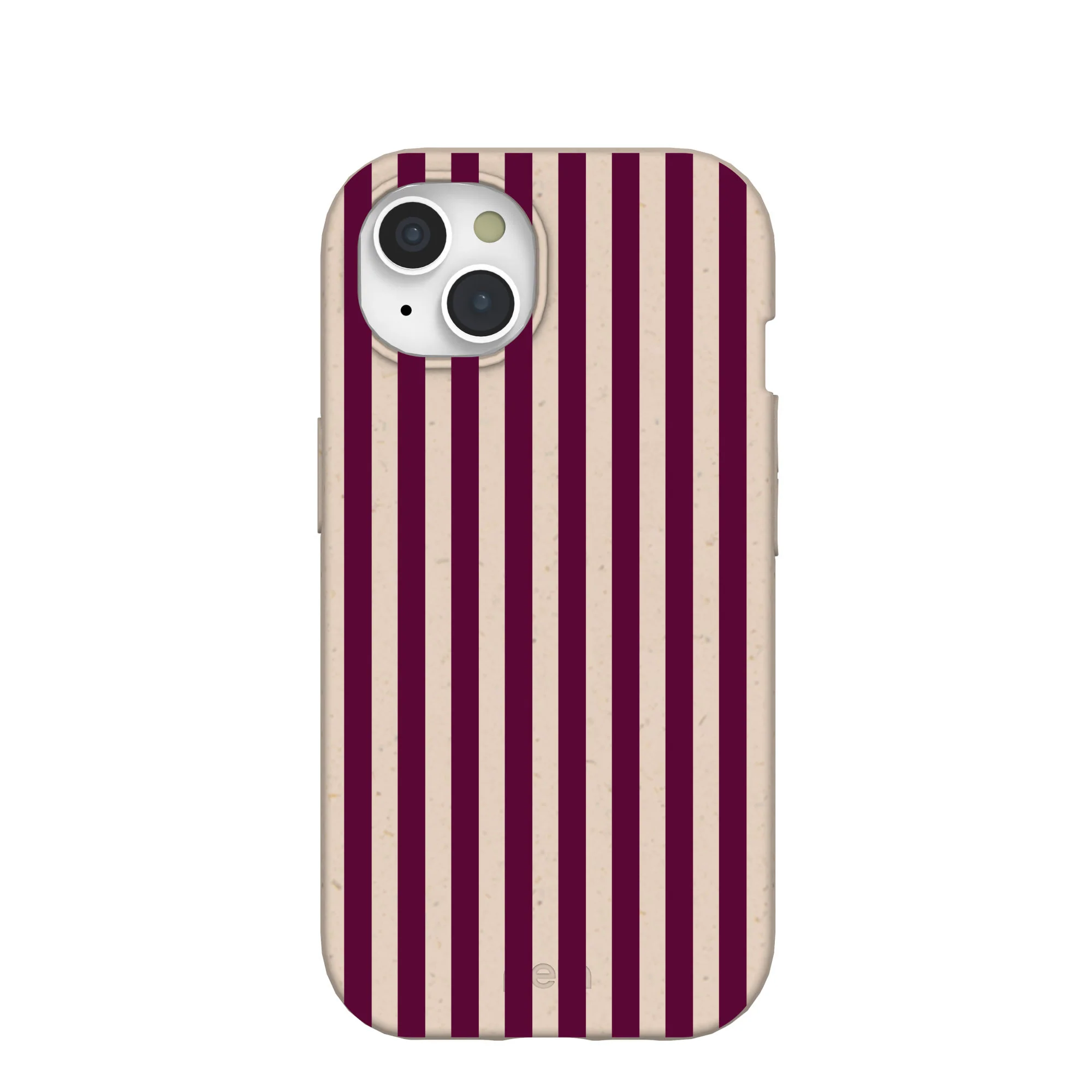 Seashell Small Wine Stripes iPhone 15 Case