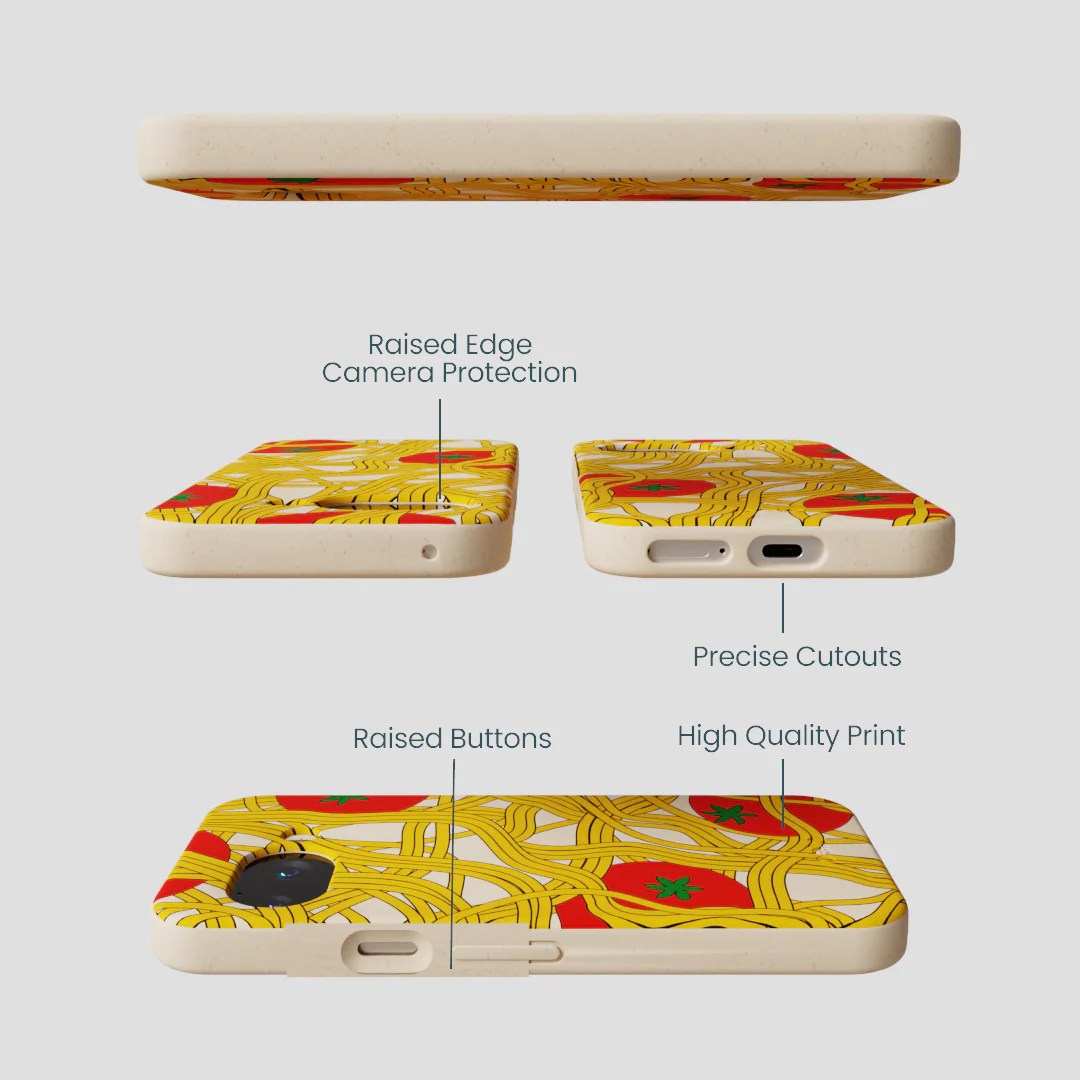 Seashell Spaghetti Splash Google Pixel 9a Case - Image 3