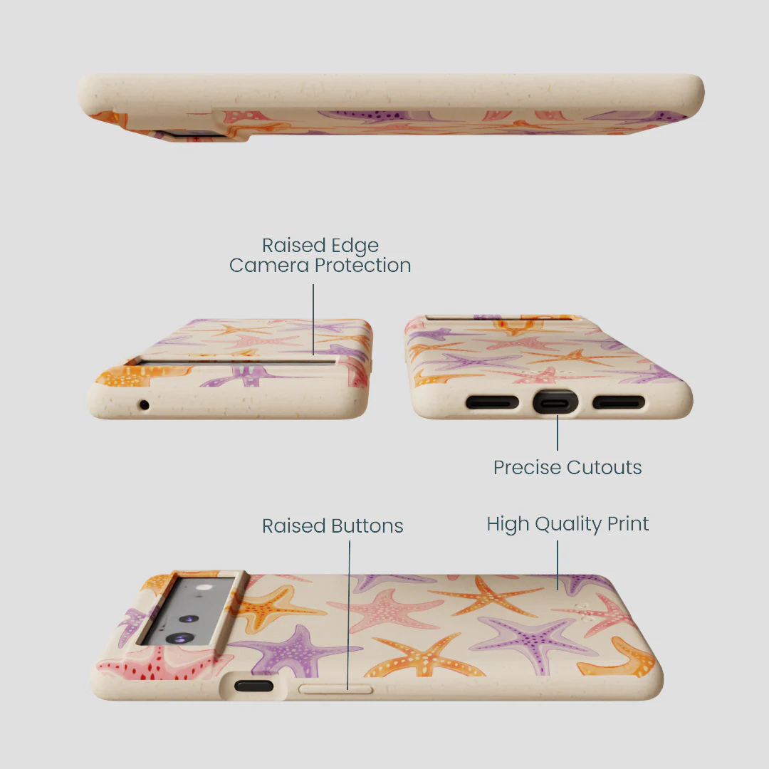Seashell Starfish Parade Google Pixel 6 Case - Image 3