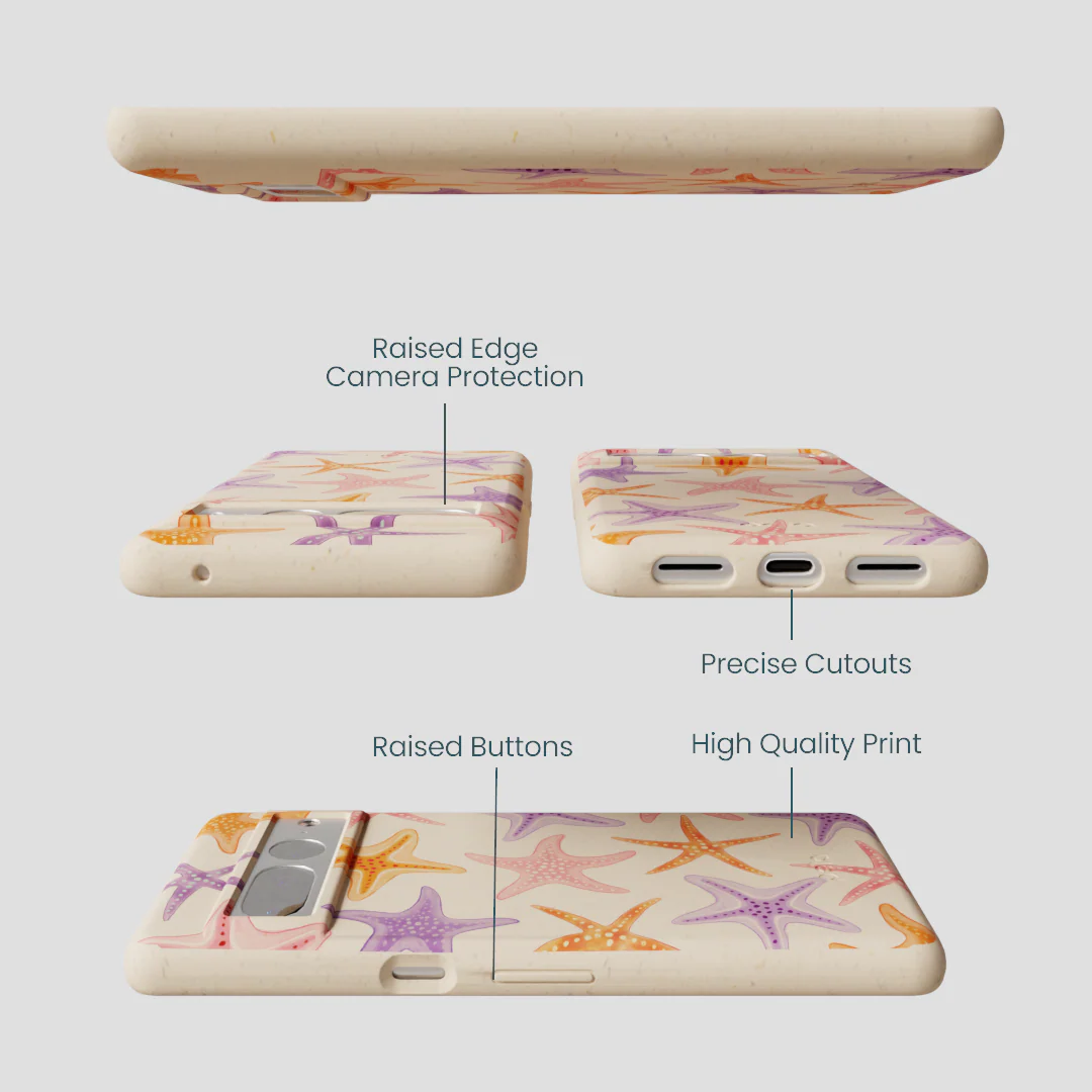Seashell Starfish Parade Google Pixel 7 Pro Case - Image 3