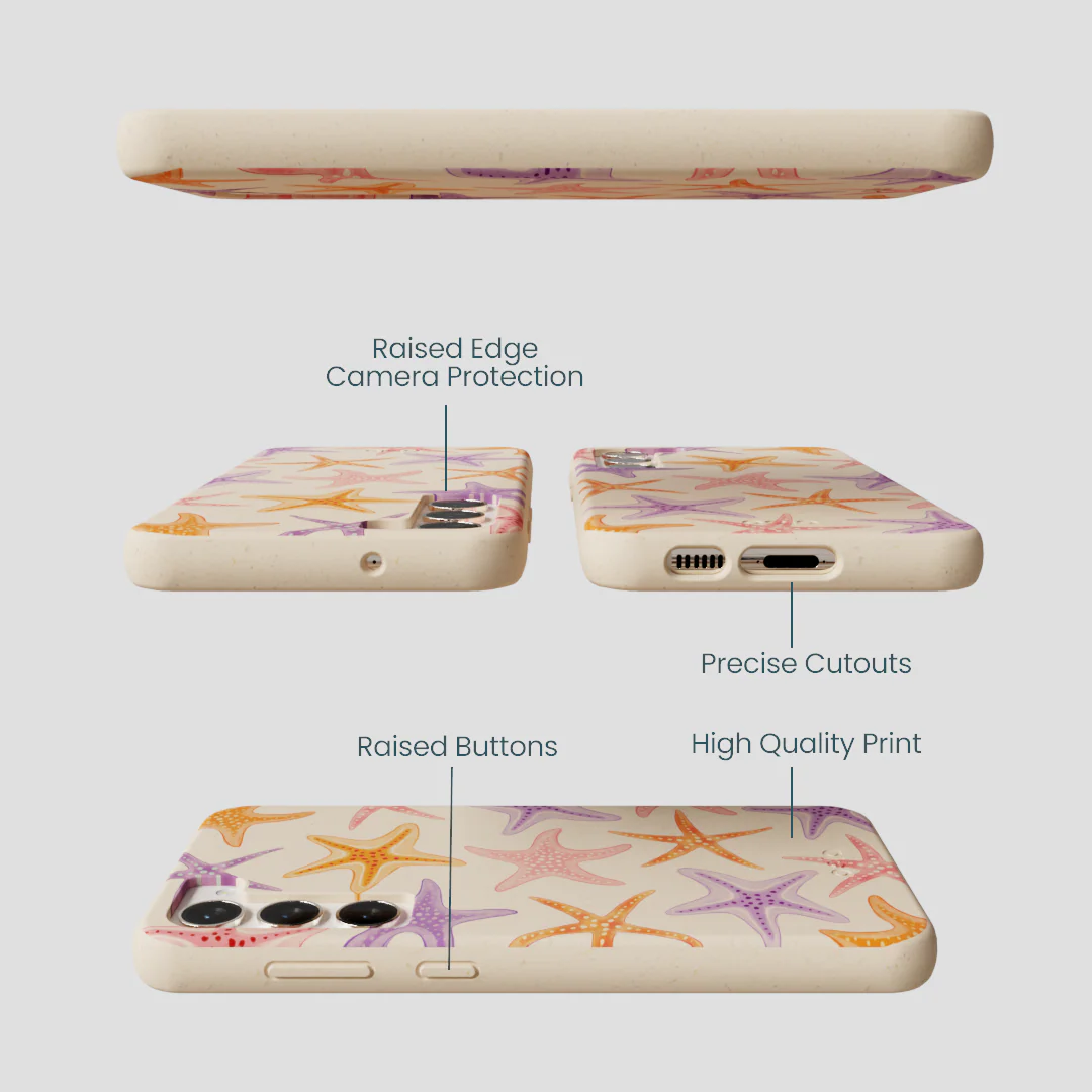 Seashell Starfish Parade Samsung Galaxy S23+(Plus) Case - Image 3