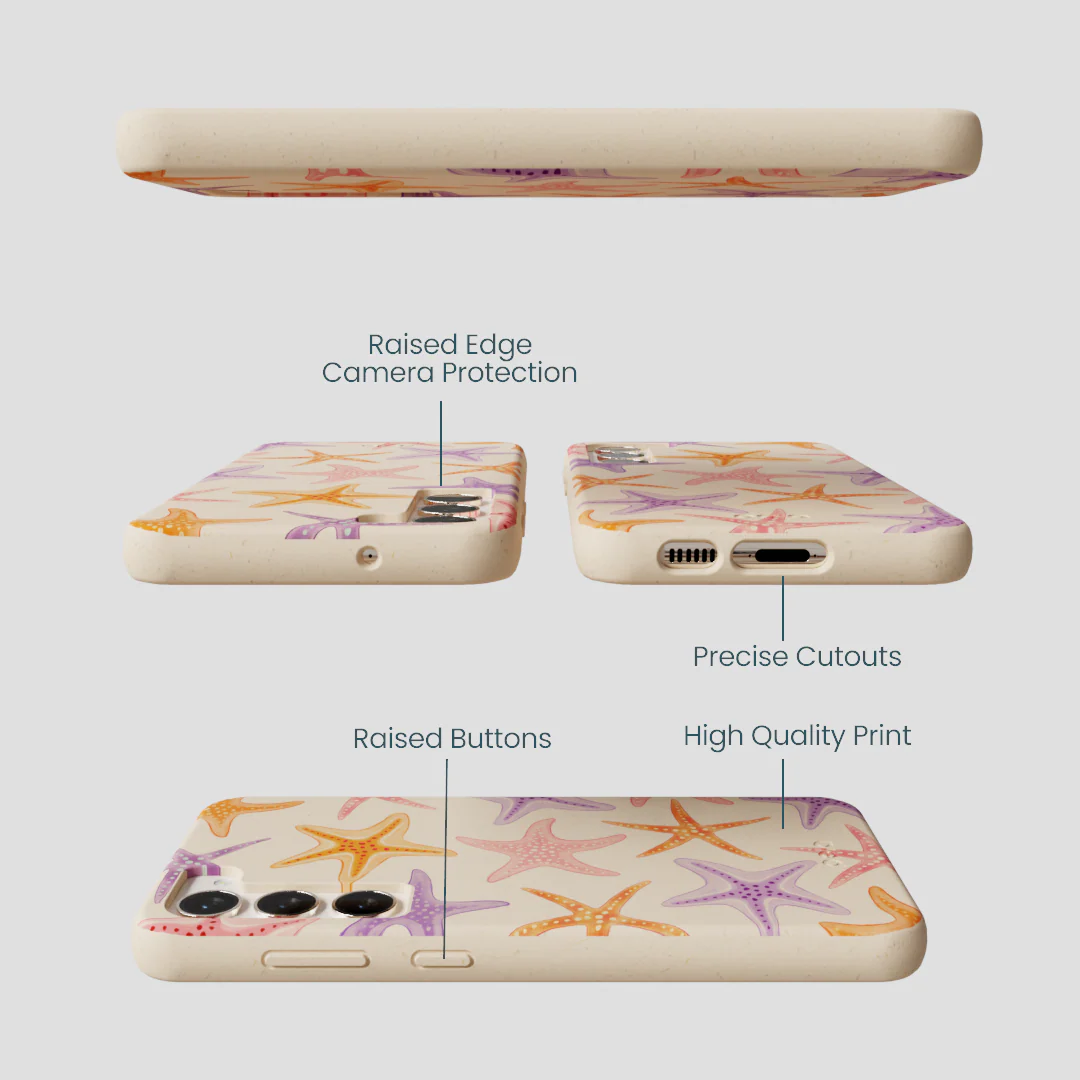 Seashell Starfish Parade Samsung Galaxy S24+(Plus) Case - Image 3