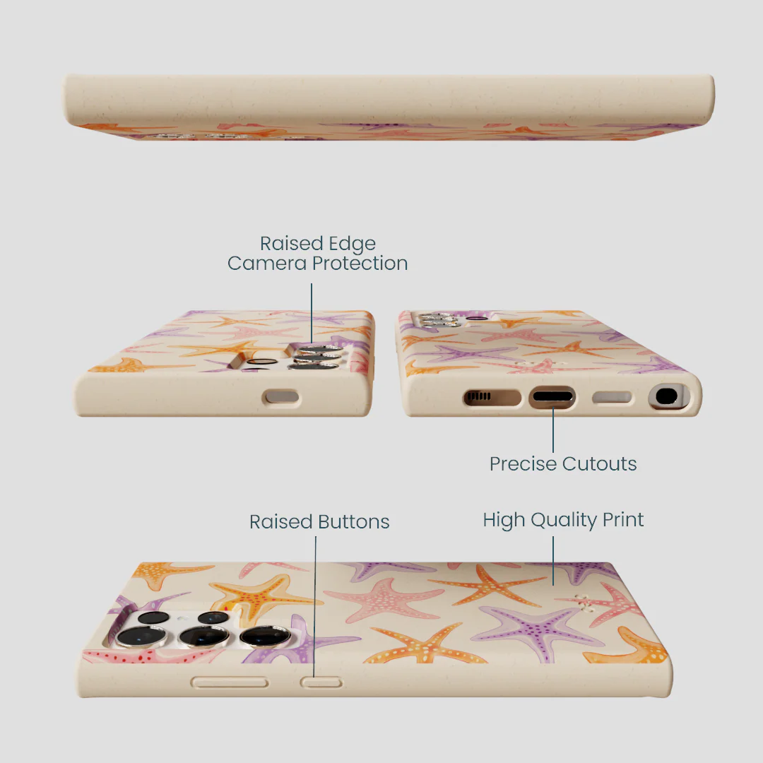 Seashell Starfish Parade Samsung Galaxy S24 Ultra Case - Image 3