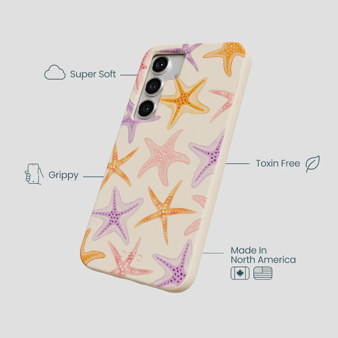 Seashell Starfish Parade Samsung Galaxy S25 Case - Image 4