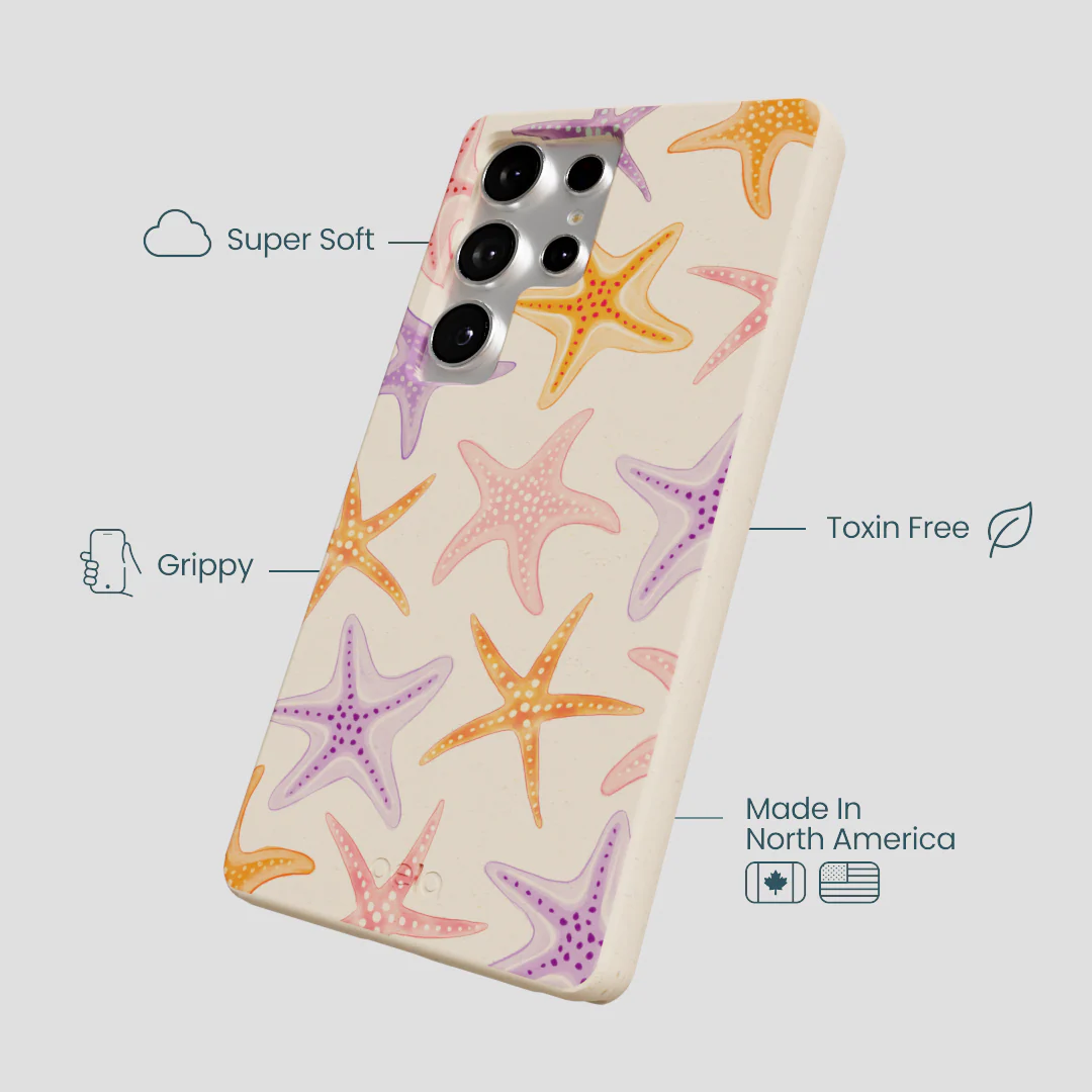 Seashell Starfish Parade Samsung Galaxy S25 Ultra Case - Image 4