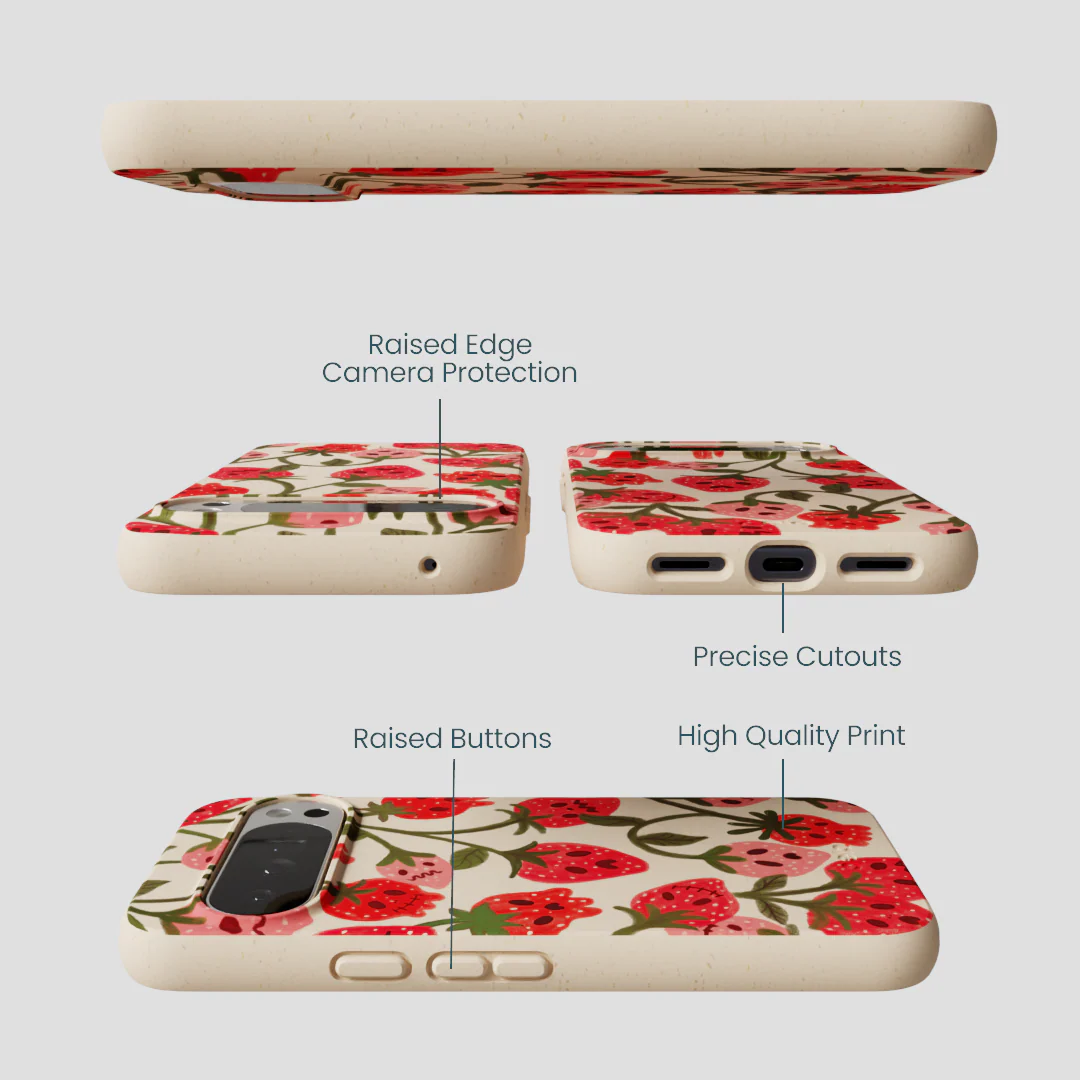 Seashell Strawboories Google Pixel 10 Pro XL Case - Image 3