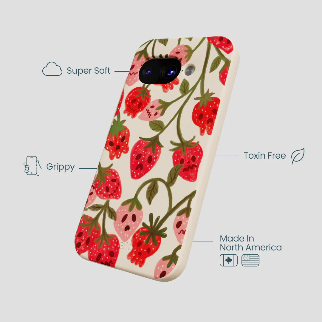 Seashell Strawboories Google Pixel 9a Case - Image 4