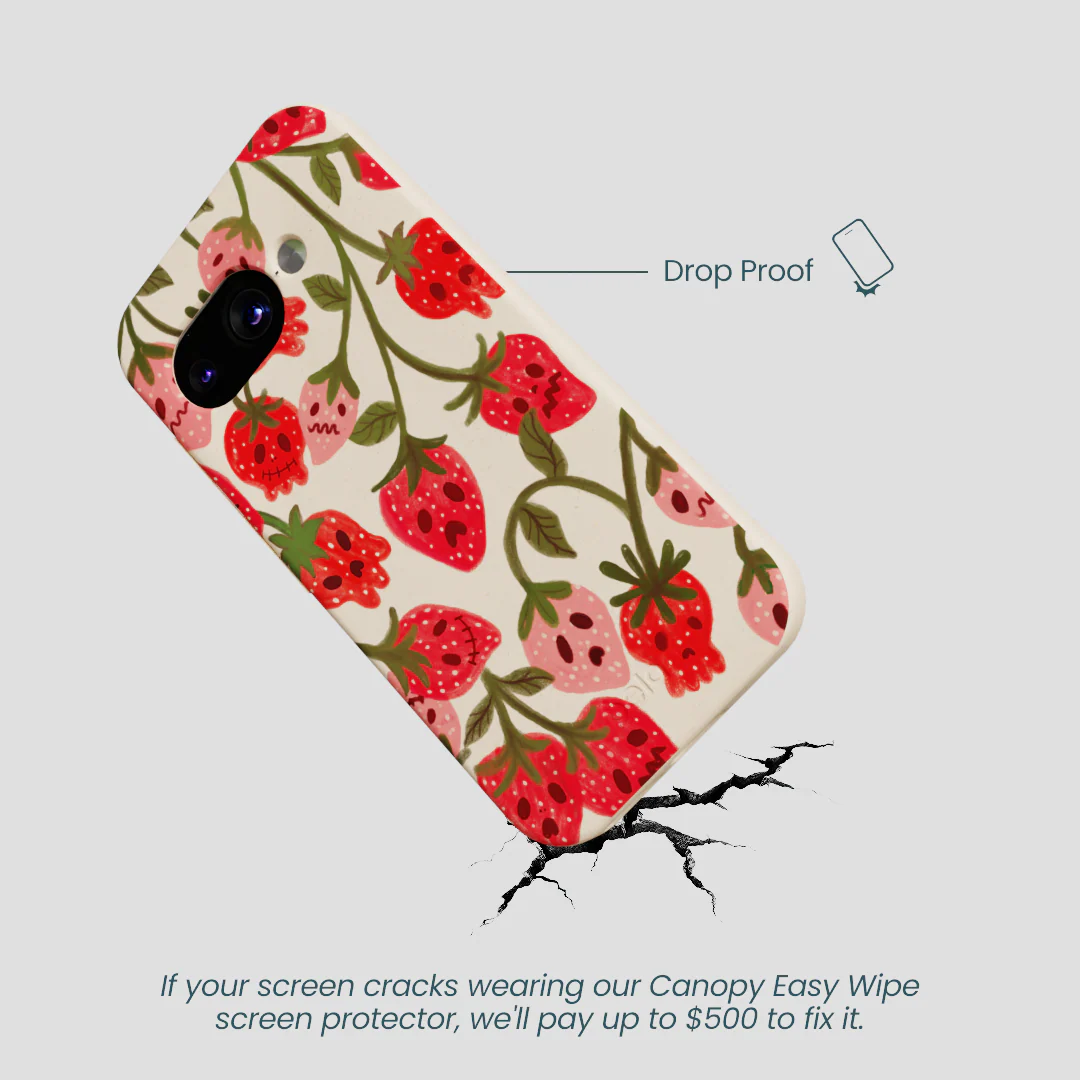 Seashell Strawboories Google Pixel 9a Case - Image 5