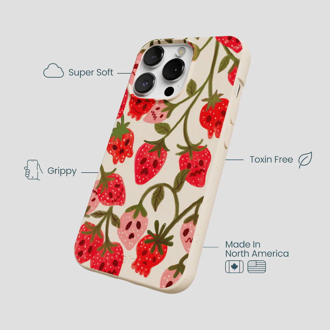 Seashell Strawboories iPhone 13 Pro Max Case - Image 4