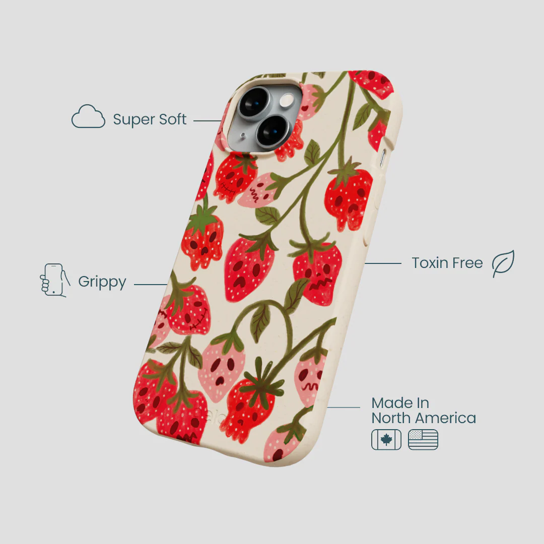 Seashell Strawboories iPhone 14 Case - Image 4