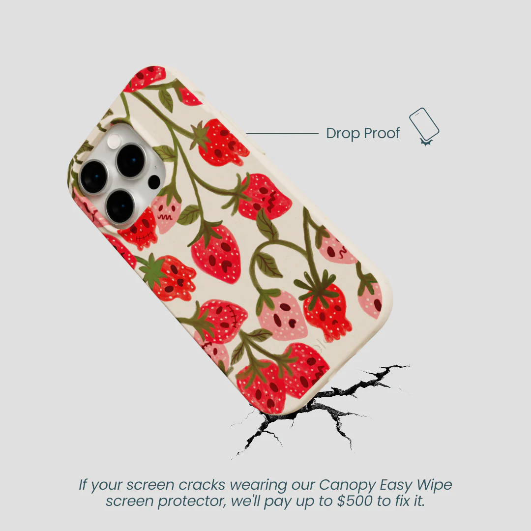 Seashell Strawboories iPhone 15 Pro Case - Image 5