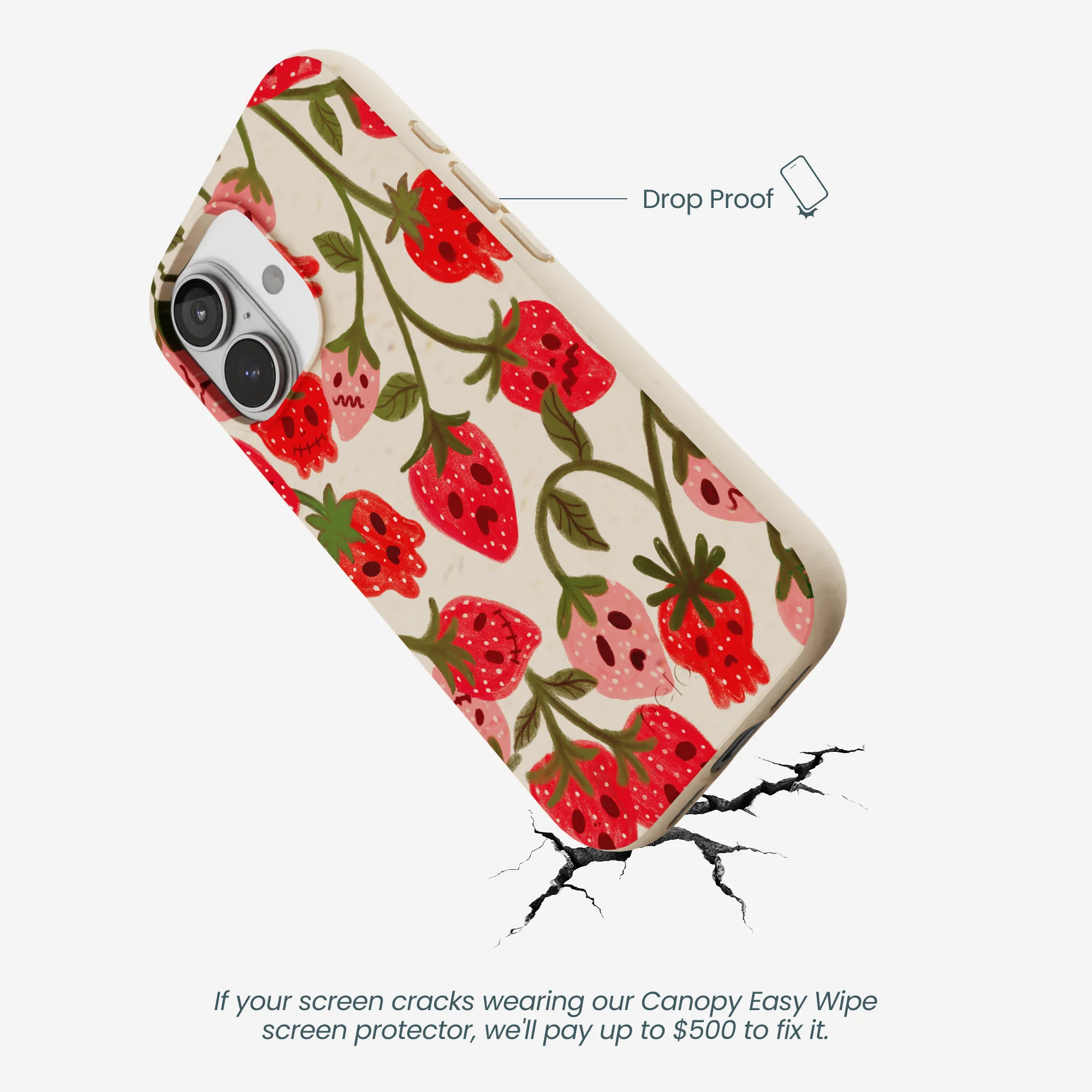 Seashell Strawboories iPhone 17 Case - Image 5