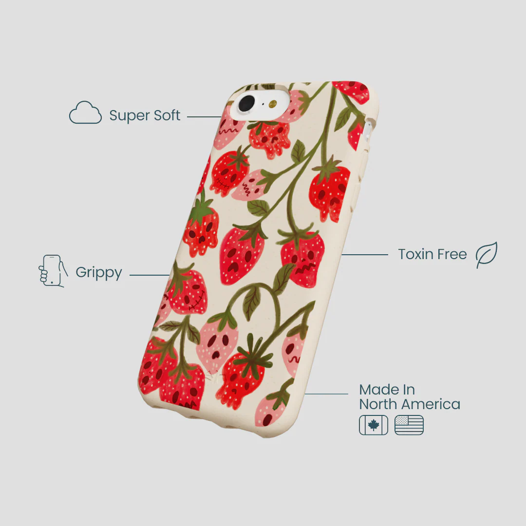 Seashell Strawboories iPhone 6/6s/7/8/SE Case - Image 4