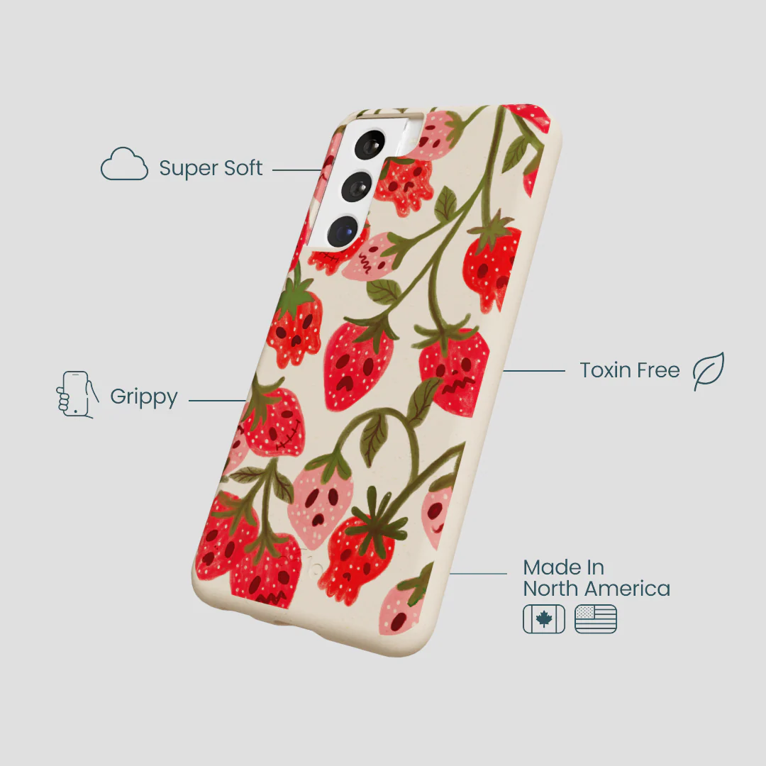 Seashell Strawboories Samsung Galaxy S22 Case - Image 4