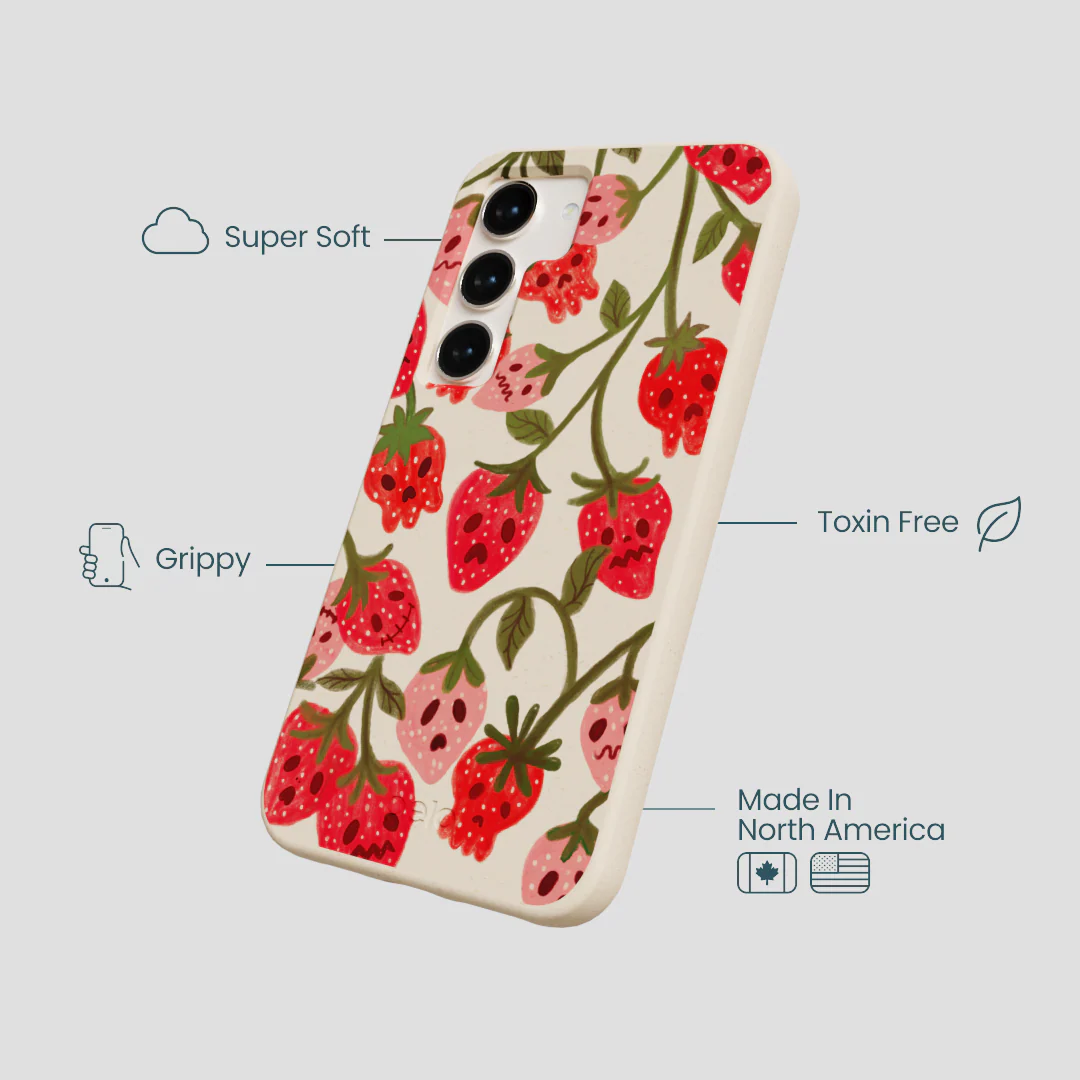 Seashell Strawboories Samsung Galaxy S23 Case - Image 4