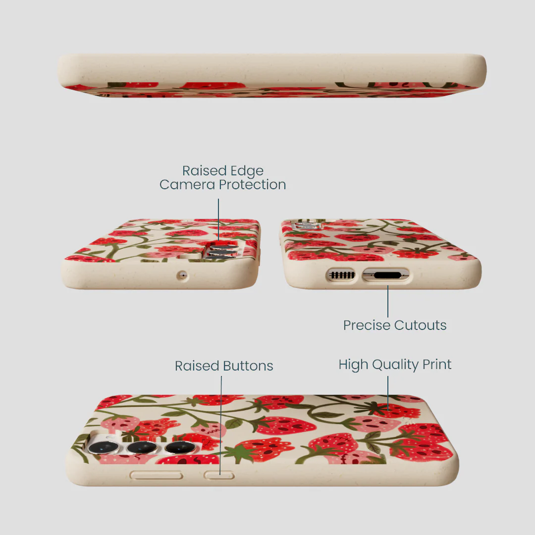 Seashell Strawboories Samsung Galaxy S23+(Plus) Case - Image 3