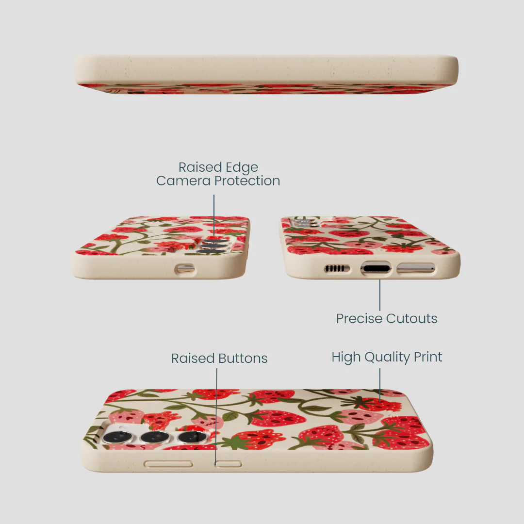 Seashell Strawboories Samsung Galaxy S24 Case - Image 3