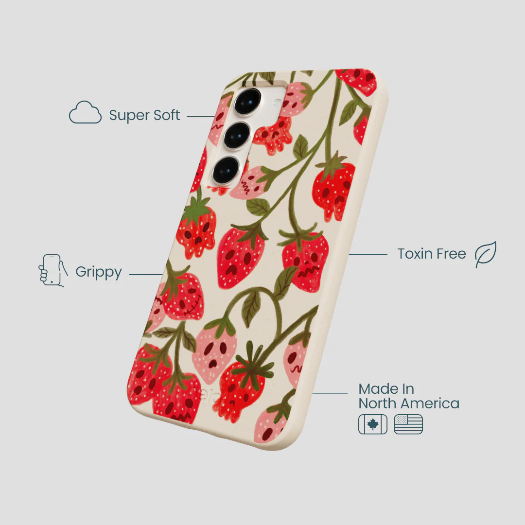 Seashell Strawboories Samsung Galaxy S24 Case - Image 4