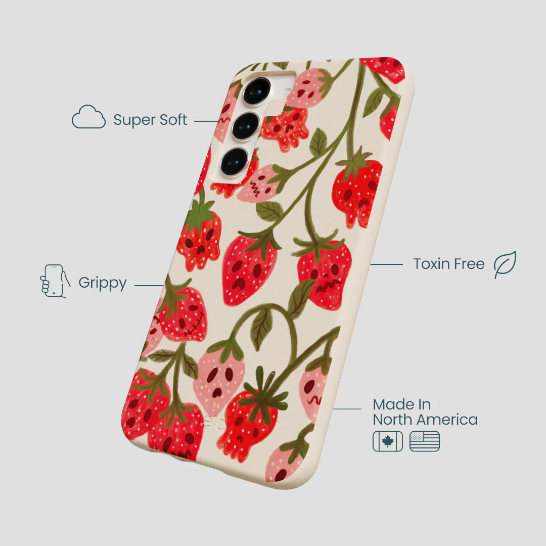Seashell Strawboories Samsung Galaxy S24+(Plus) Case - Image 4