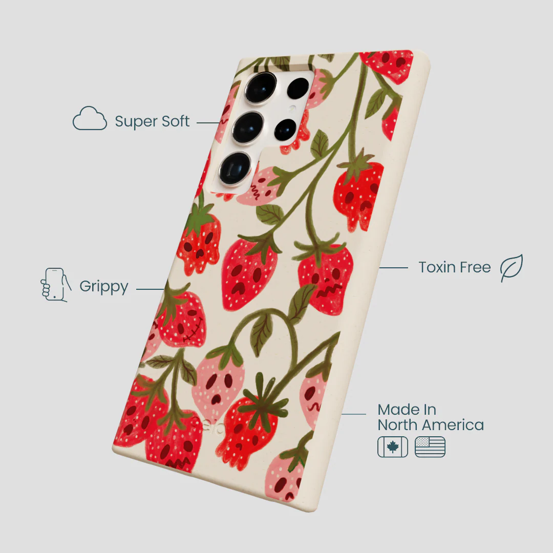 Seashell Strawboories Samsung Galaxy S24 Ultra Case - Image 4