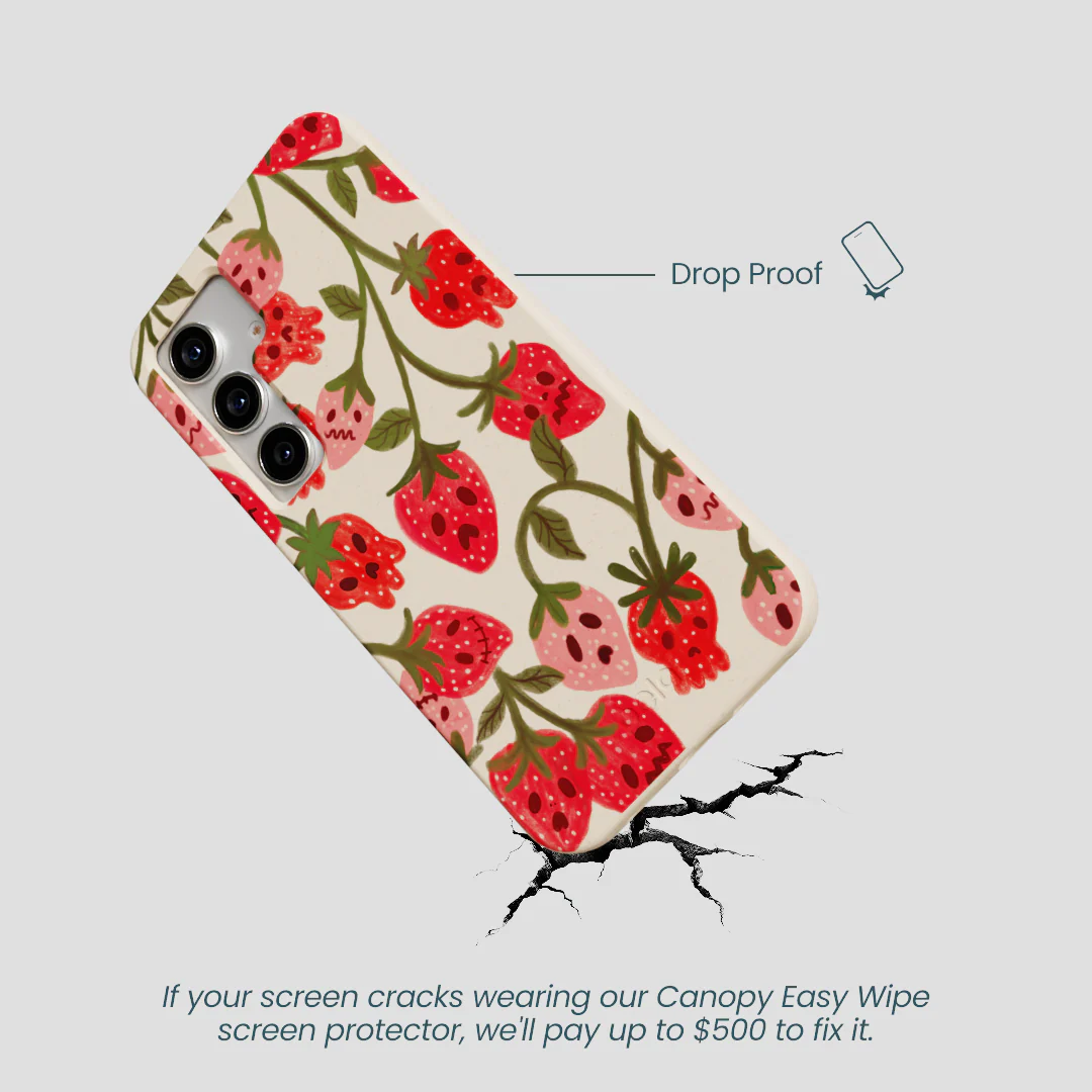 Seashell Strawboories Samsung Galaxy S25 Case - Image 5