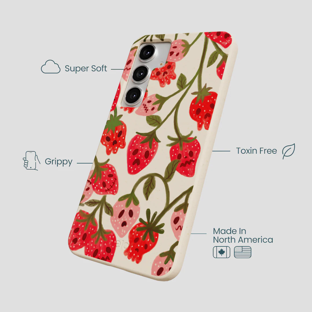Seashell Strawboories Samsung Galaxy S25+(Plus) Case - Image 4