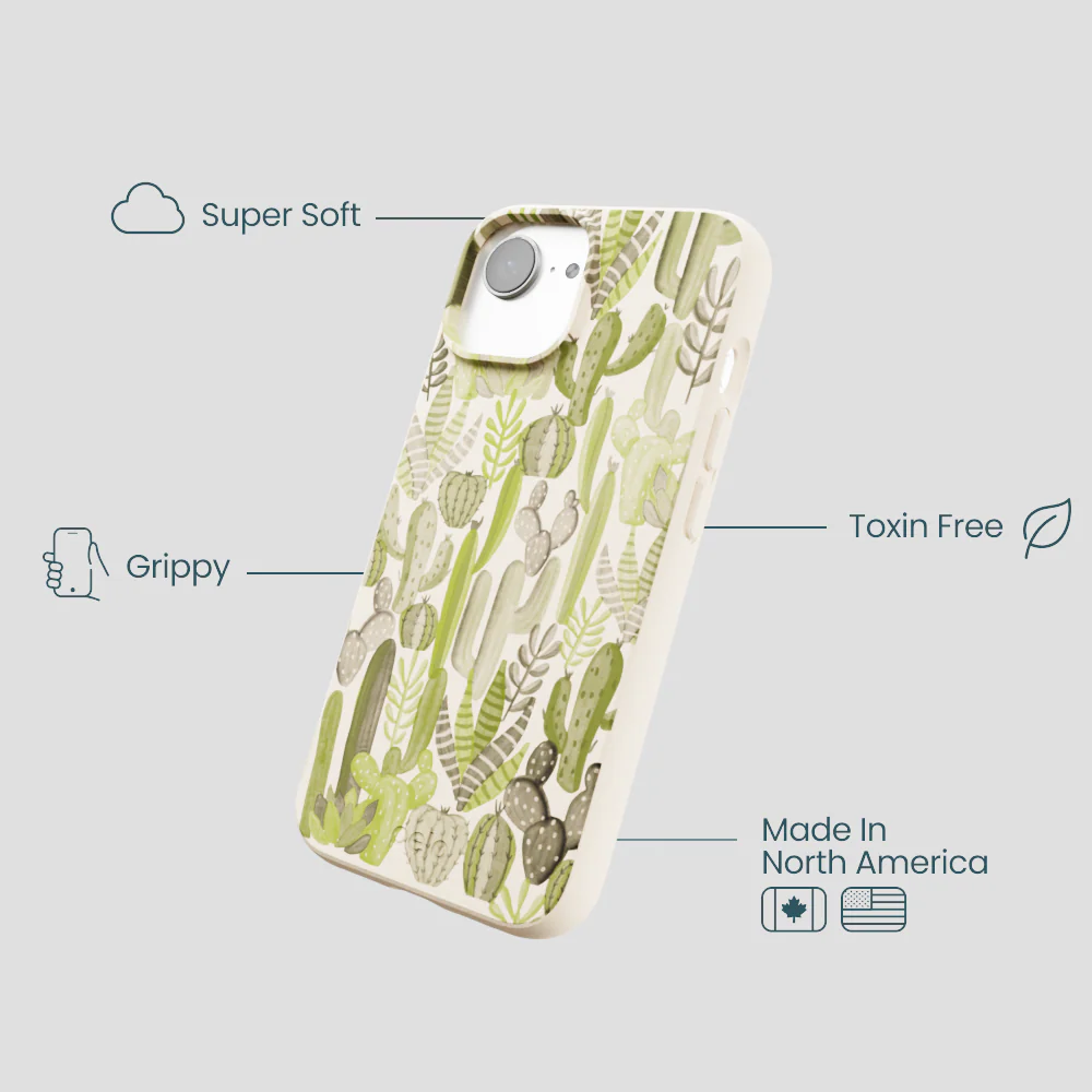 Seashell Succulent Cacti iPhone 16e/17e Case - Image 4