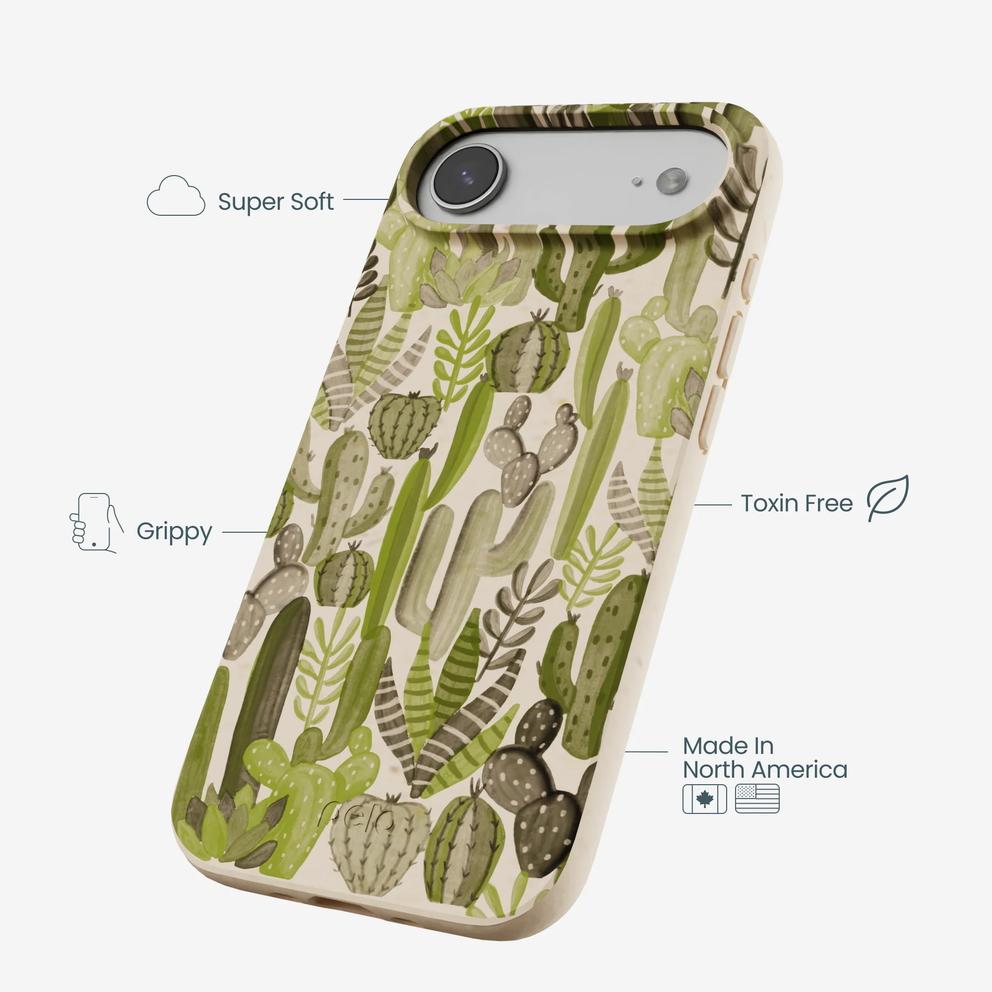Seashell Succulent Cacti iPhone Air Case - Image 4