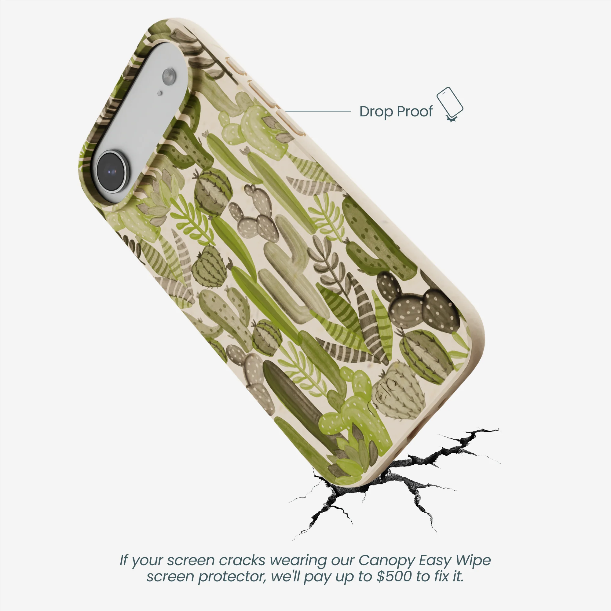 Seashell Succulent Cacti iPhone Air Case - Image 5