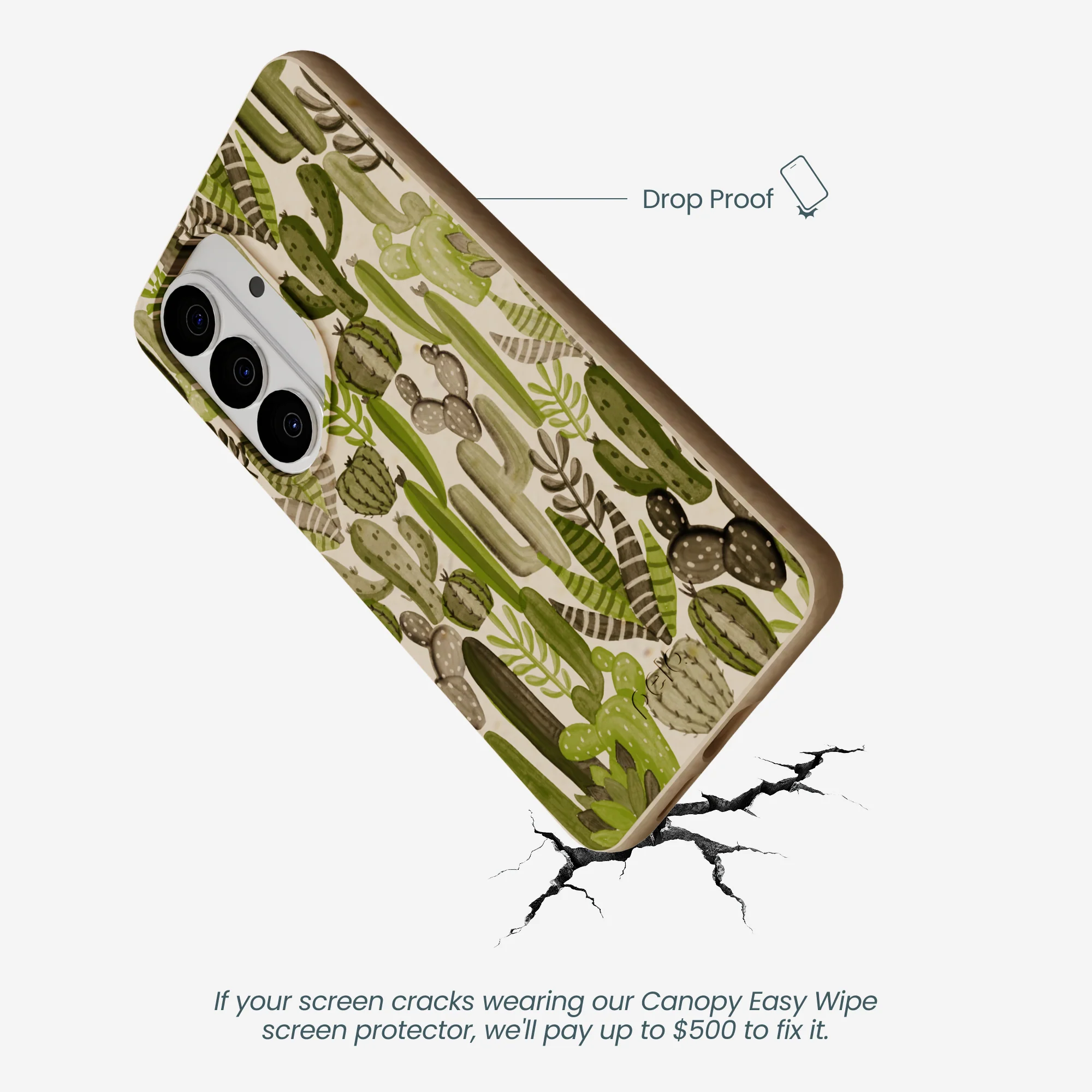 Seashell Succulent Cacti Samsung Galaxy S26 Case - Image 5