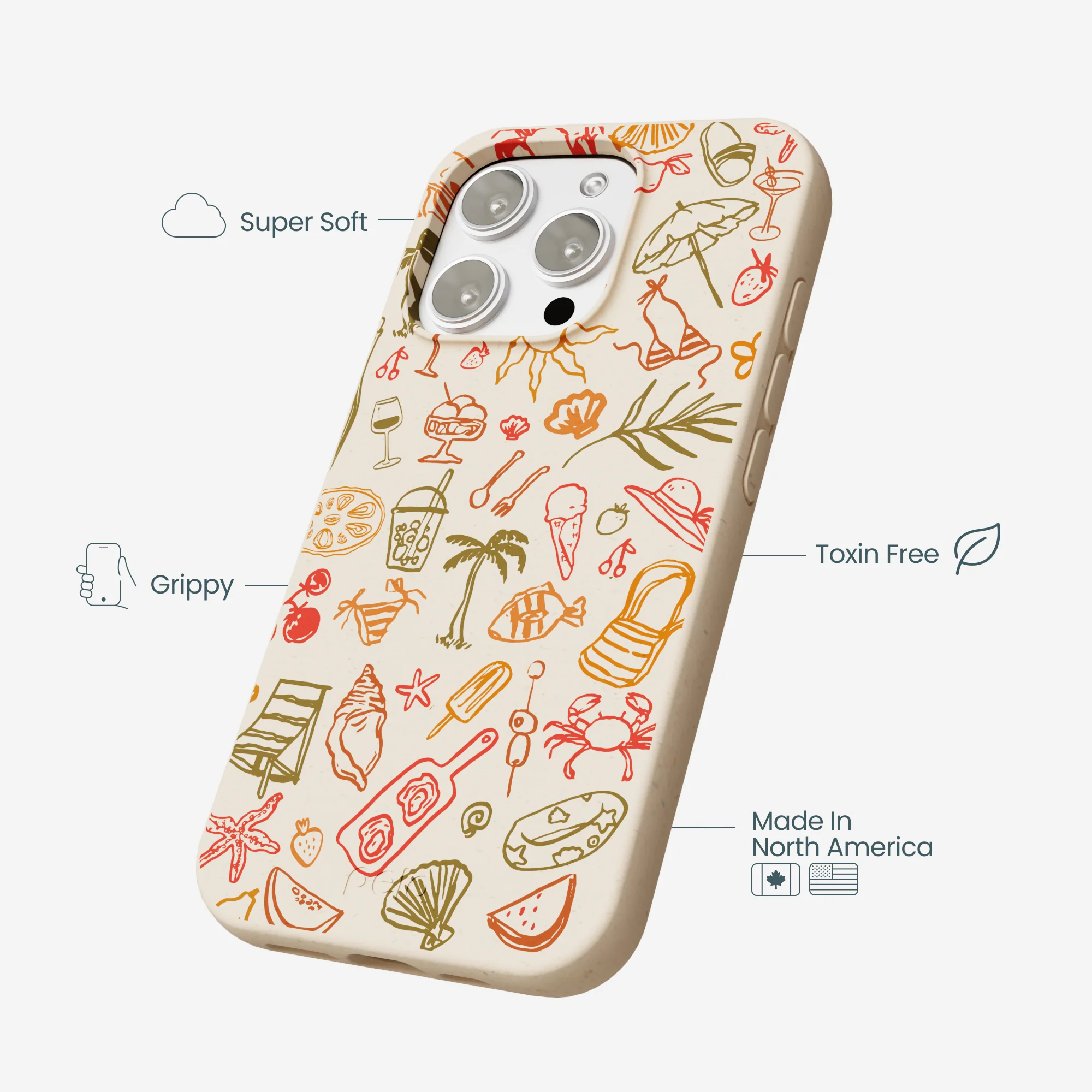 Seashell Sunkissed iPhone 16 Pro Max Case - Image 4