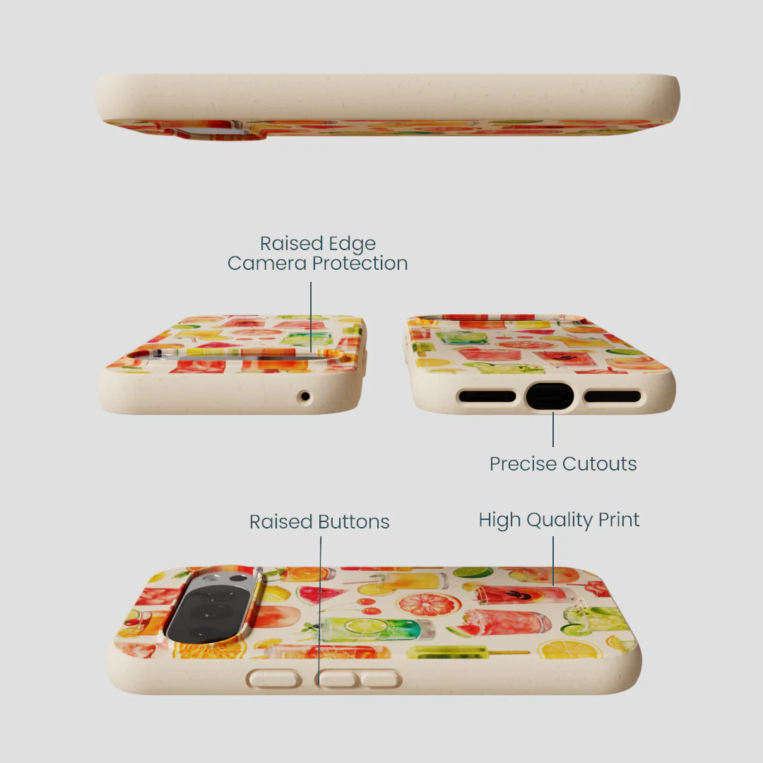 Seashell Sunset Sips Google Pixel 10/10 Pro Case - Image 3