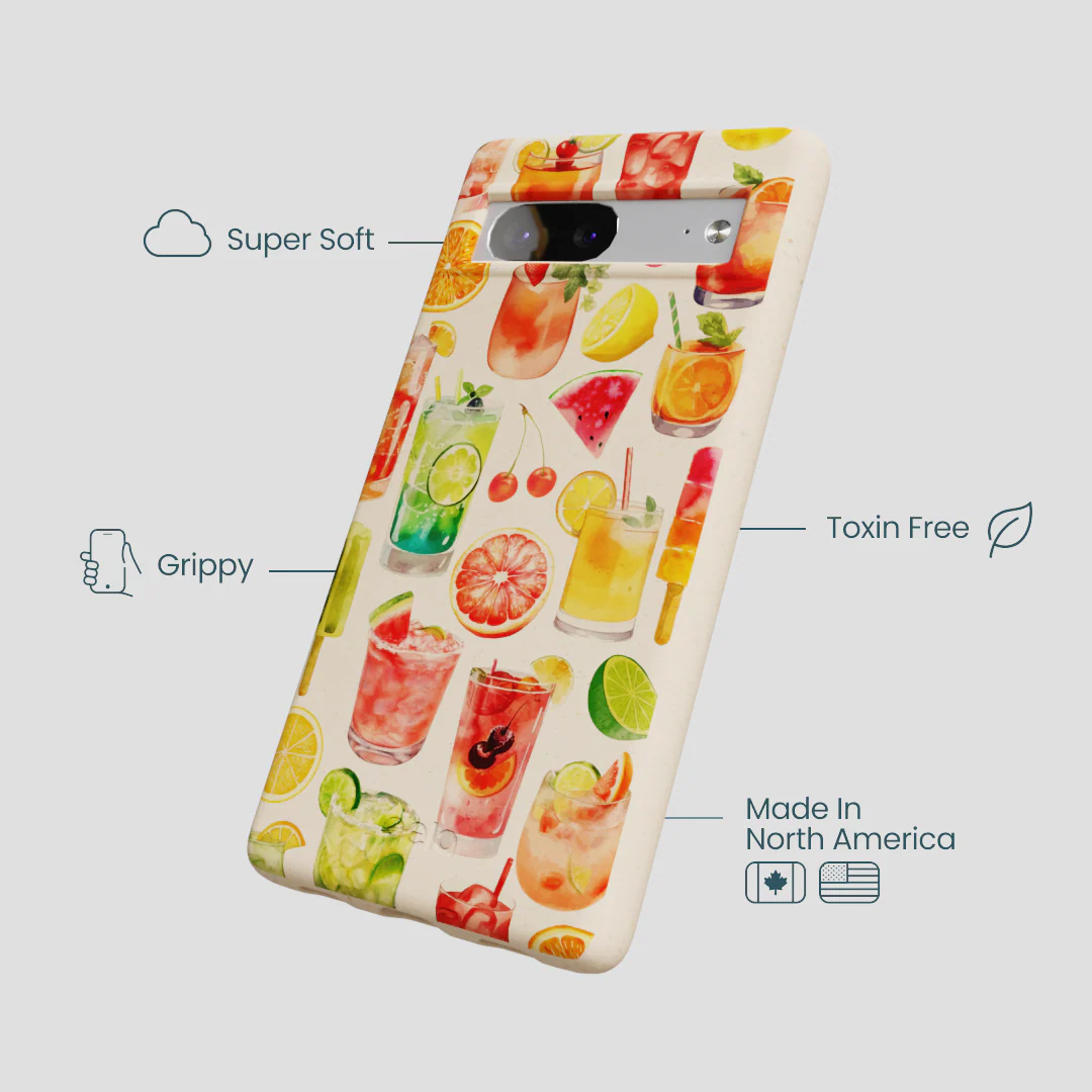 Seashell Sunset Sips Google Pixel 7a Case - Image 4