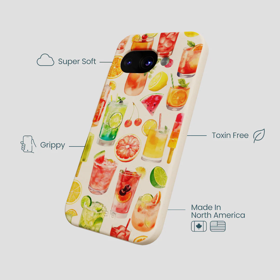 Seashell Sunset Sips Google Pixel 9a Case - Image 4