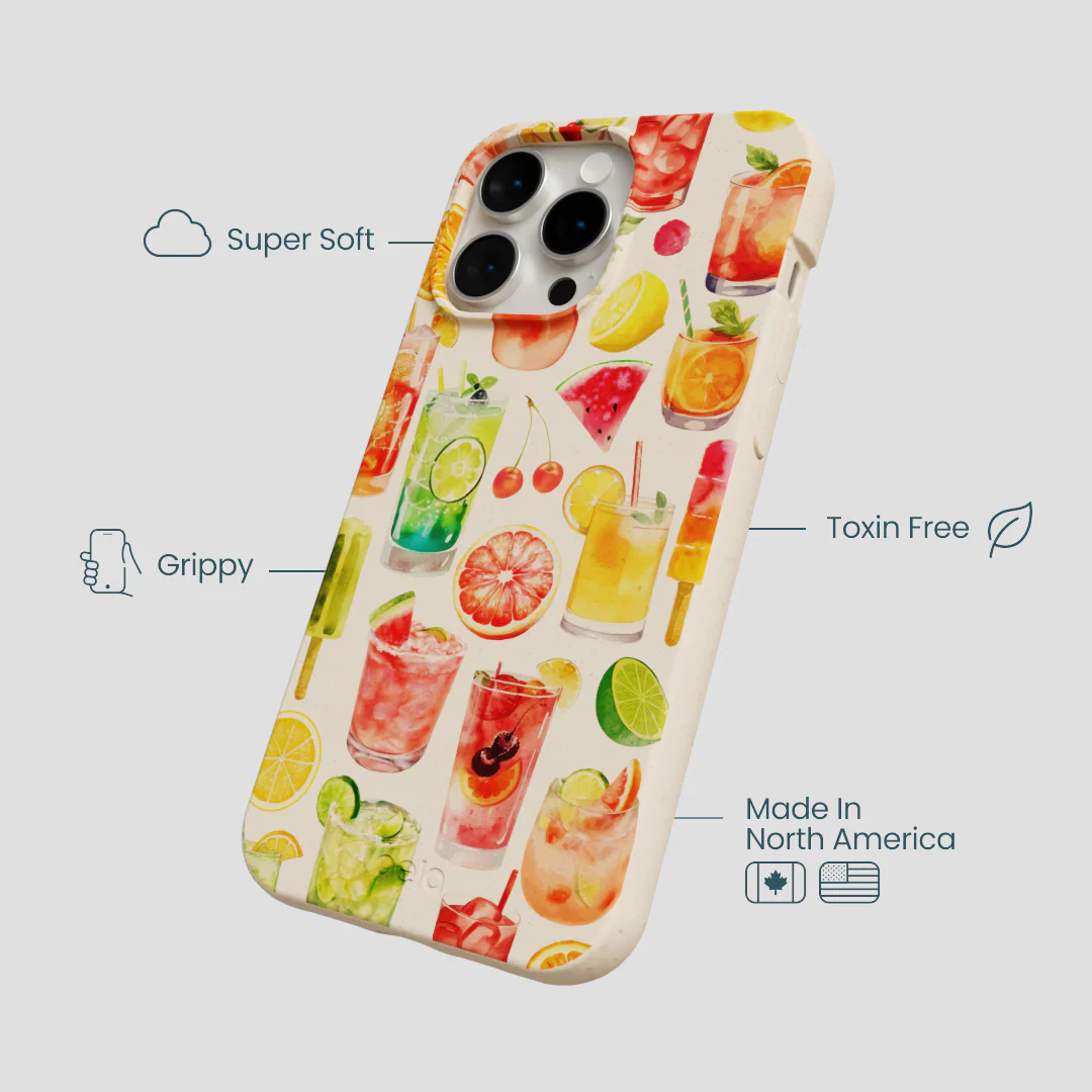 Seashell Sunset Sips iPhone 14 Pro Max Case - Image 4