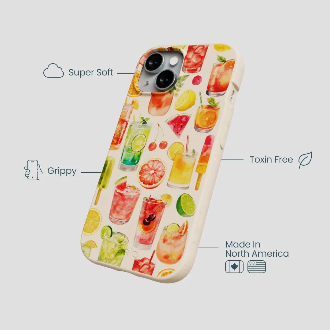 Seashell Sunset Sips iPhone 15 Case - Image 4