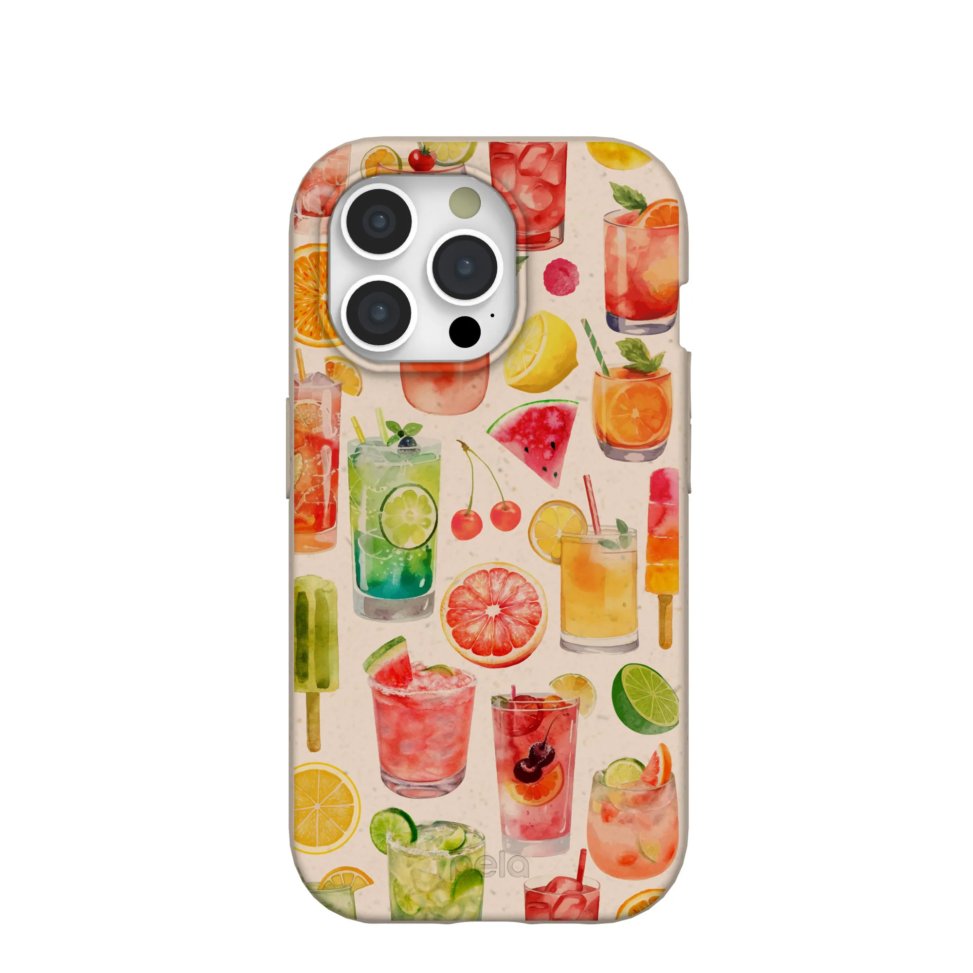 Seashell Sunset Sips iPhone 15 Pro Case