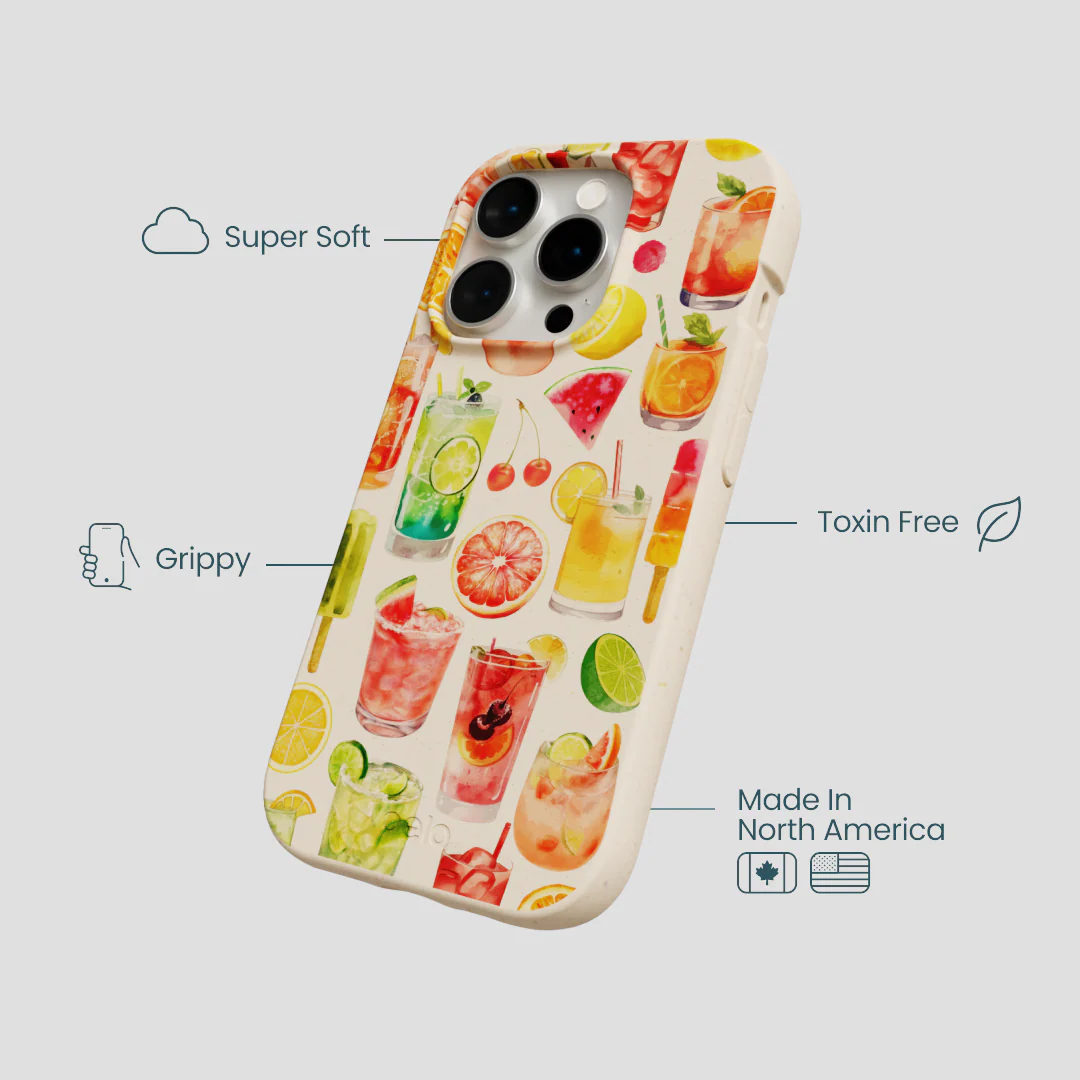 Seashell Sunset Sips iPhone 15 Pro Case - Image 4