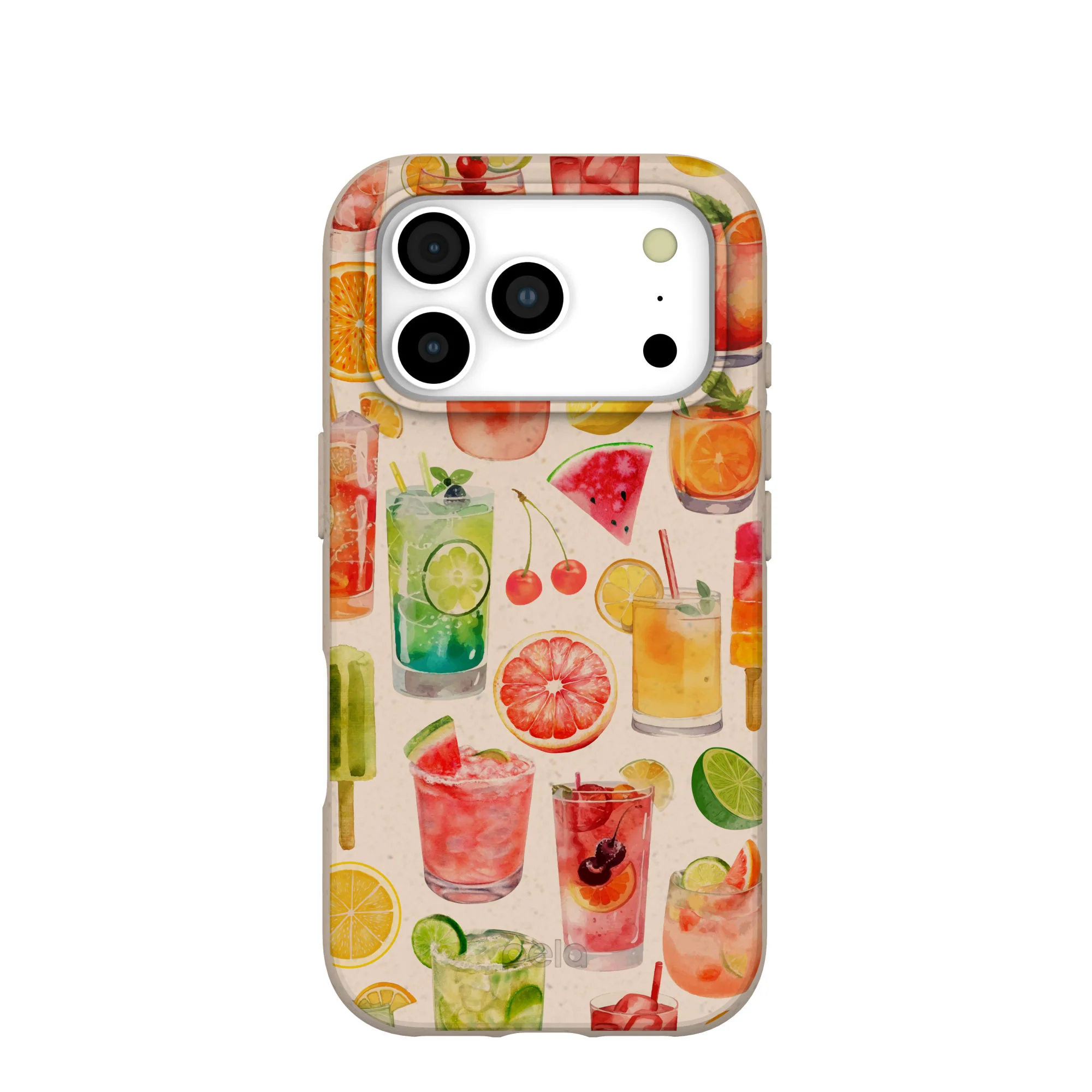 Seashell Sunset Sips iPhone 17 Pro Case