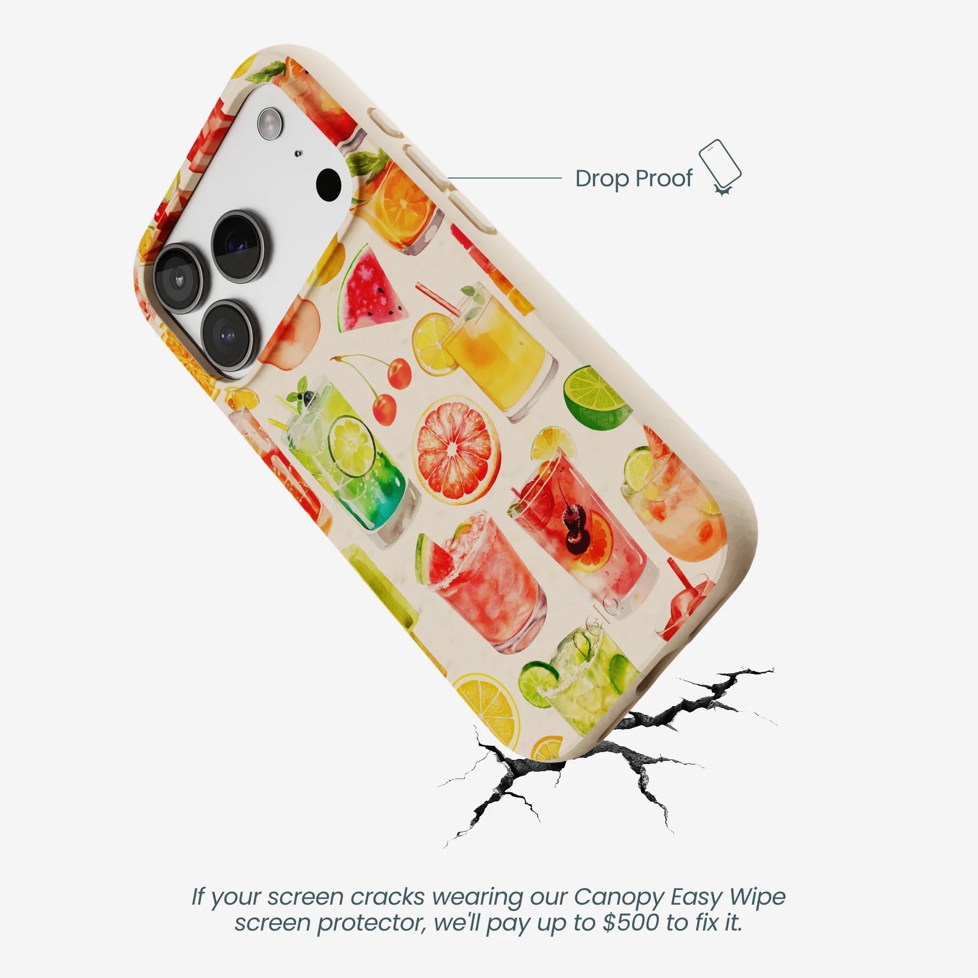 Seashell Sunset Sips iPhone 17 Pro Case - Image 5