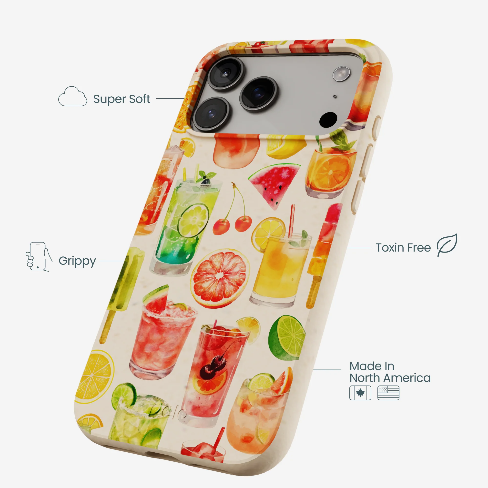 Seashell Sunset Sips iPhone 17 Pro Max Case - Image 4