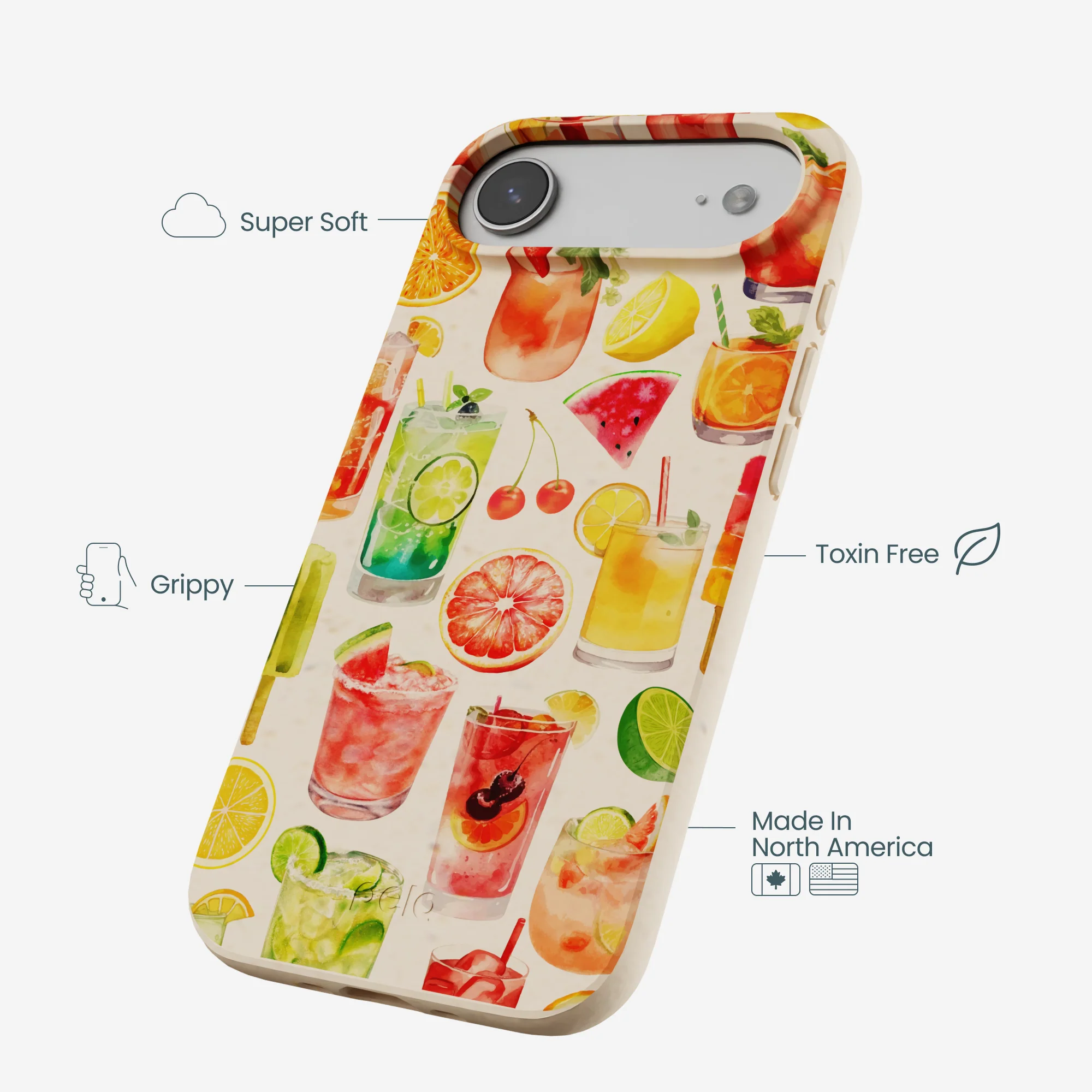 Seashell Sunset Sips iPhone Air Case - Image 4