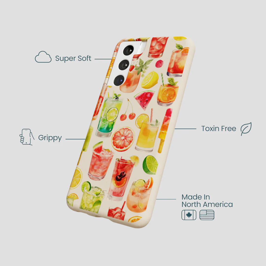 Seashell Sunset Sips Samsung Galaxy S21 Case - Image 4
