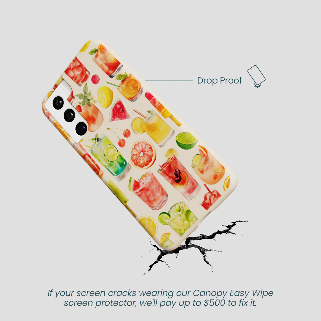 Seashell Sunset Sips Samsung Galaxy S21 Case - Image 5