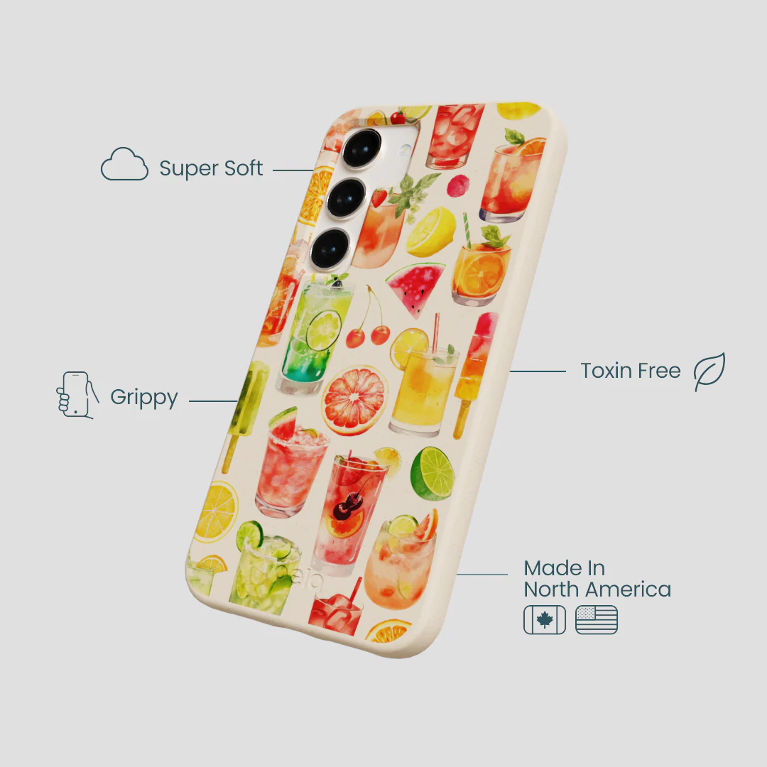 Seashell Sunset Sips Samsung Galaxy S23 Case - Image 4