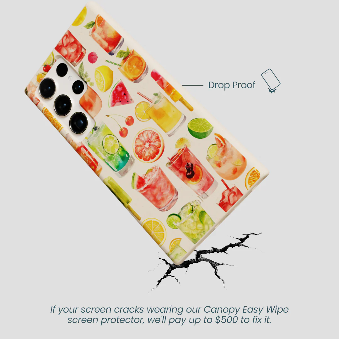 Seashell Sunset Sips Samsung Galaxy S24 Ultra Case - Image 5
