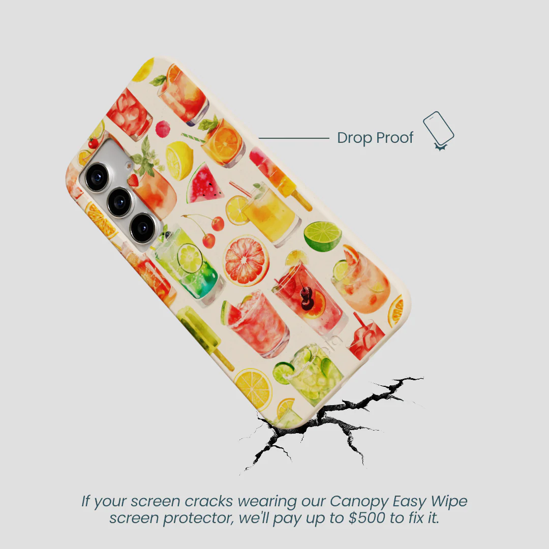 Seashell Sunset Sips Samsung Galaxy S25 Case - Image 5