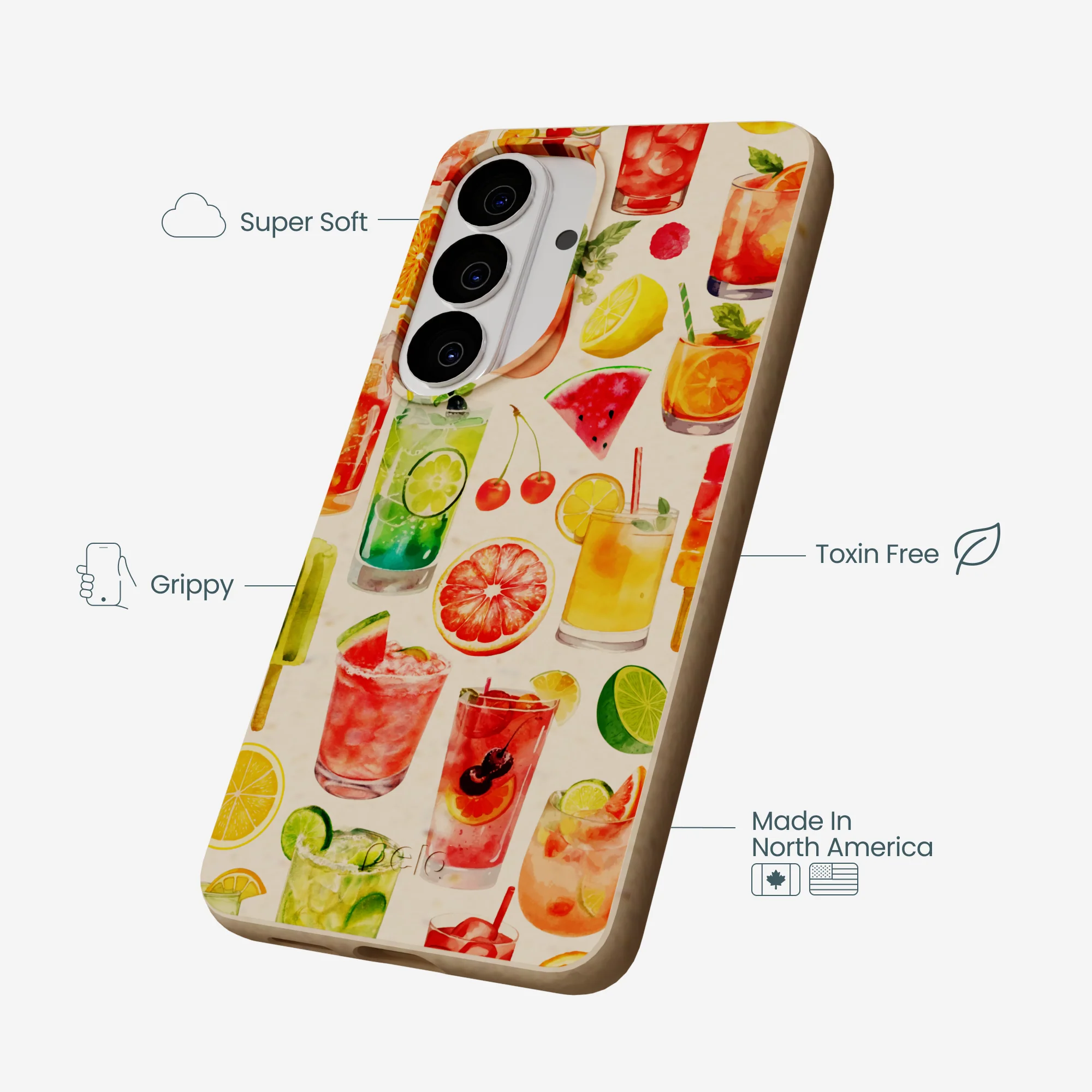 Seashell Sunset Sips Samsung Galaxy S26 Case - Image 4