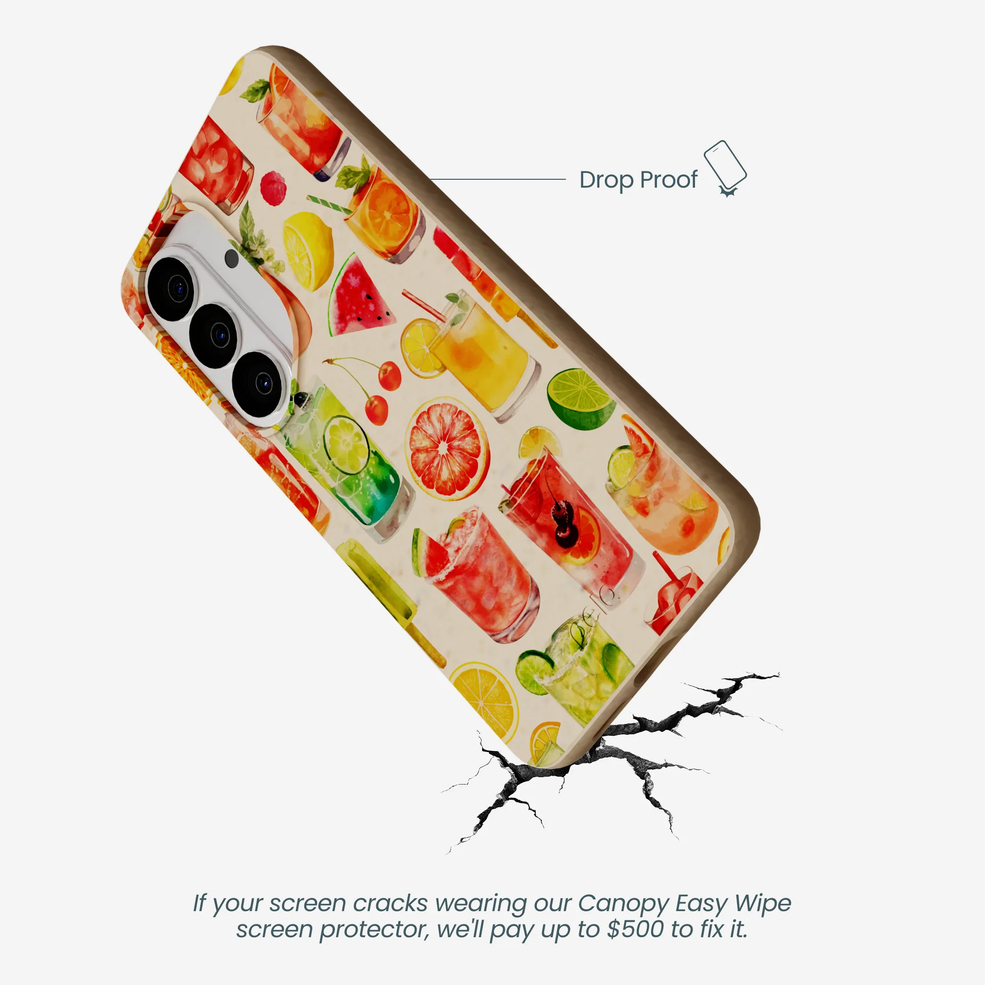 Seashell Sunset Sips Samsung Galaxy S26 Case - Image 5