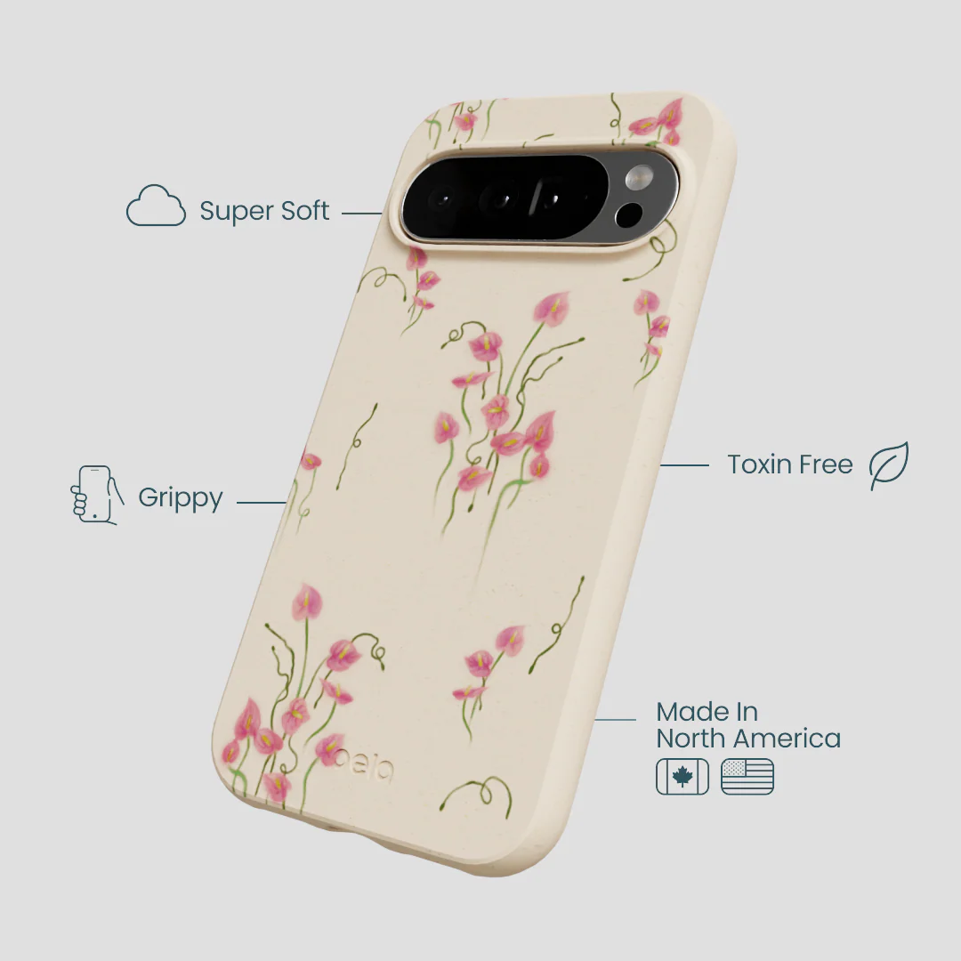 Seashell Sweet Anthuriums Google Pixel 10 Pro XL Case - Image 3